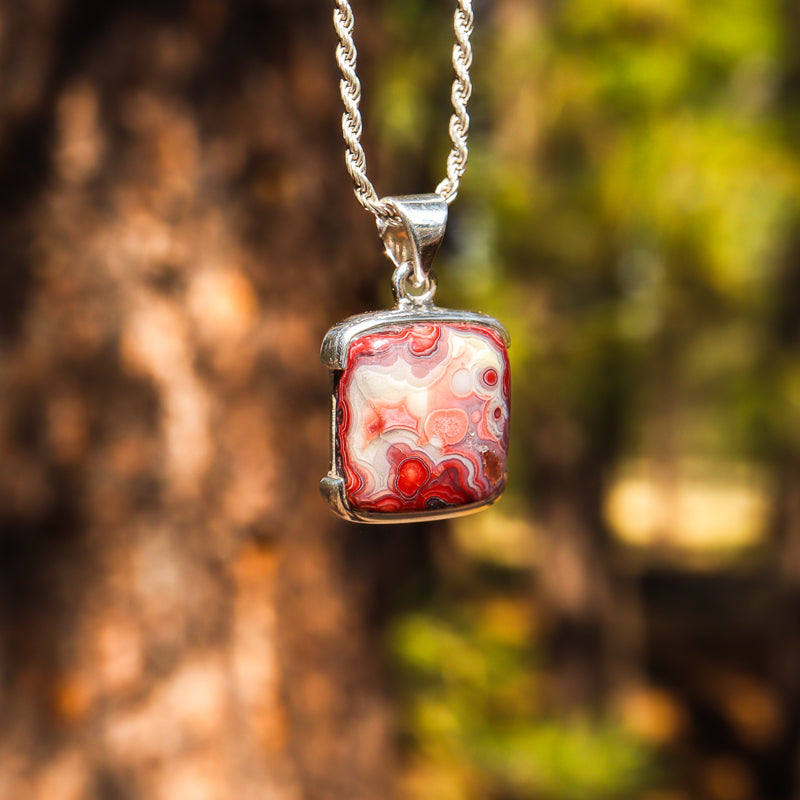 Crazy Lace Agate Pendant