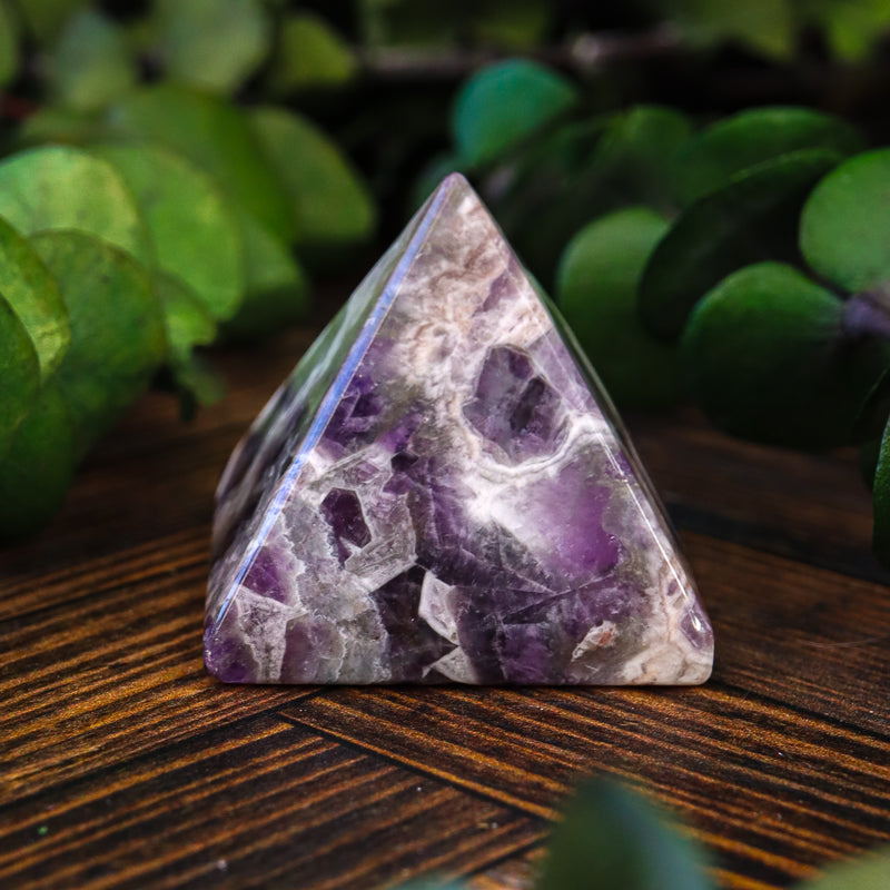 Amethyst Chevron Pyramid
