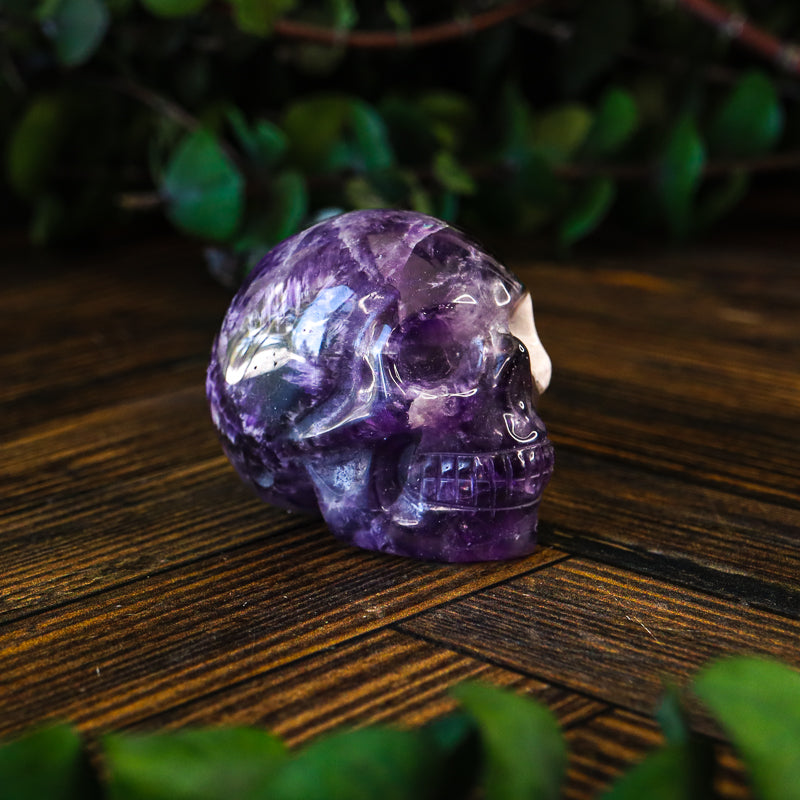 Amethyst Chevron Skull