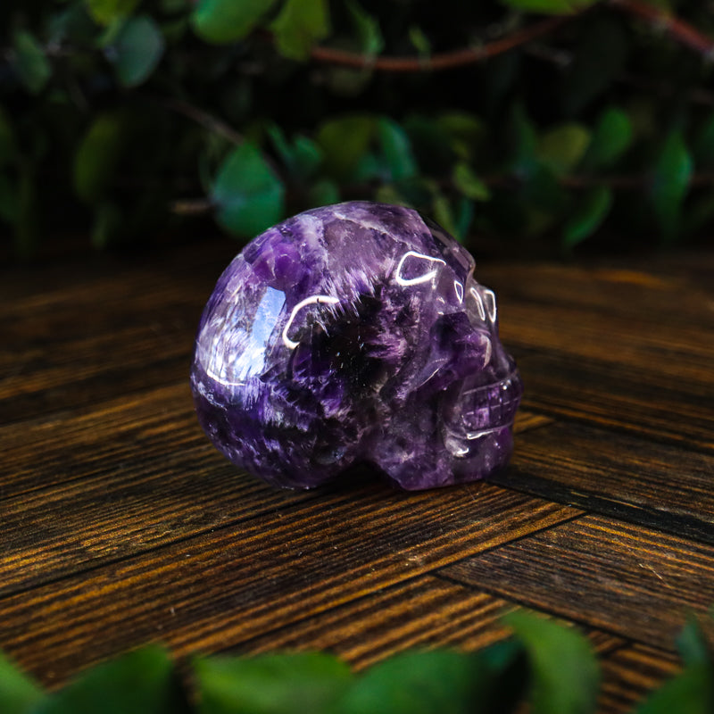 Amethyst Chevron Skull