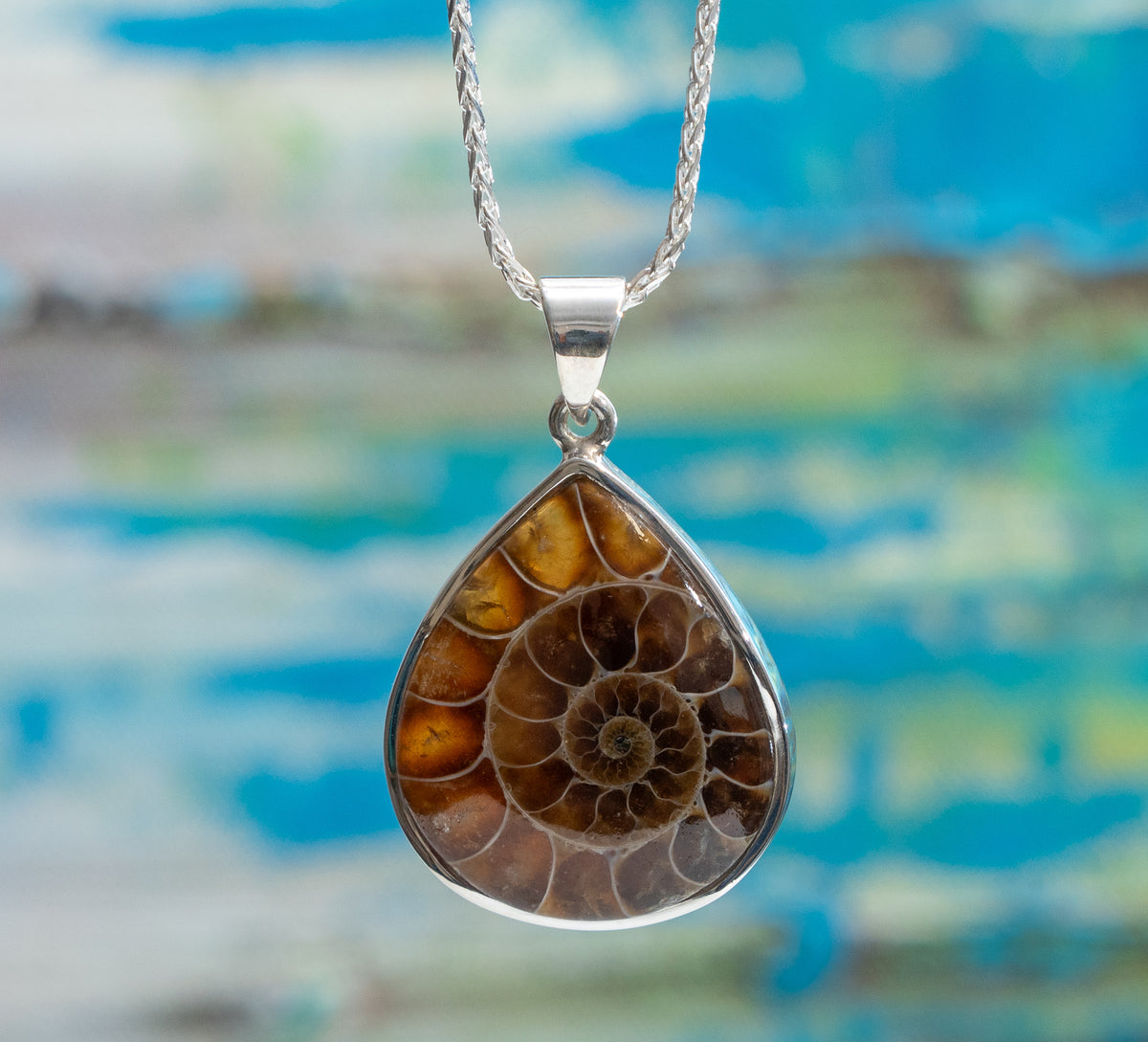 Ammonite Nautilus Pendant