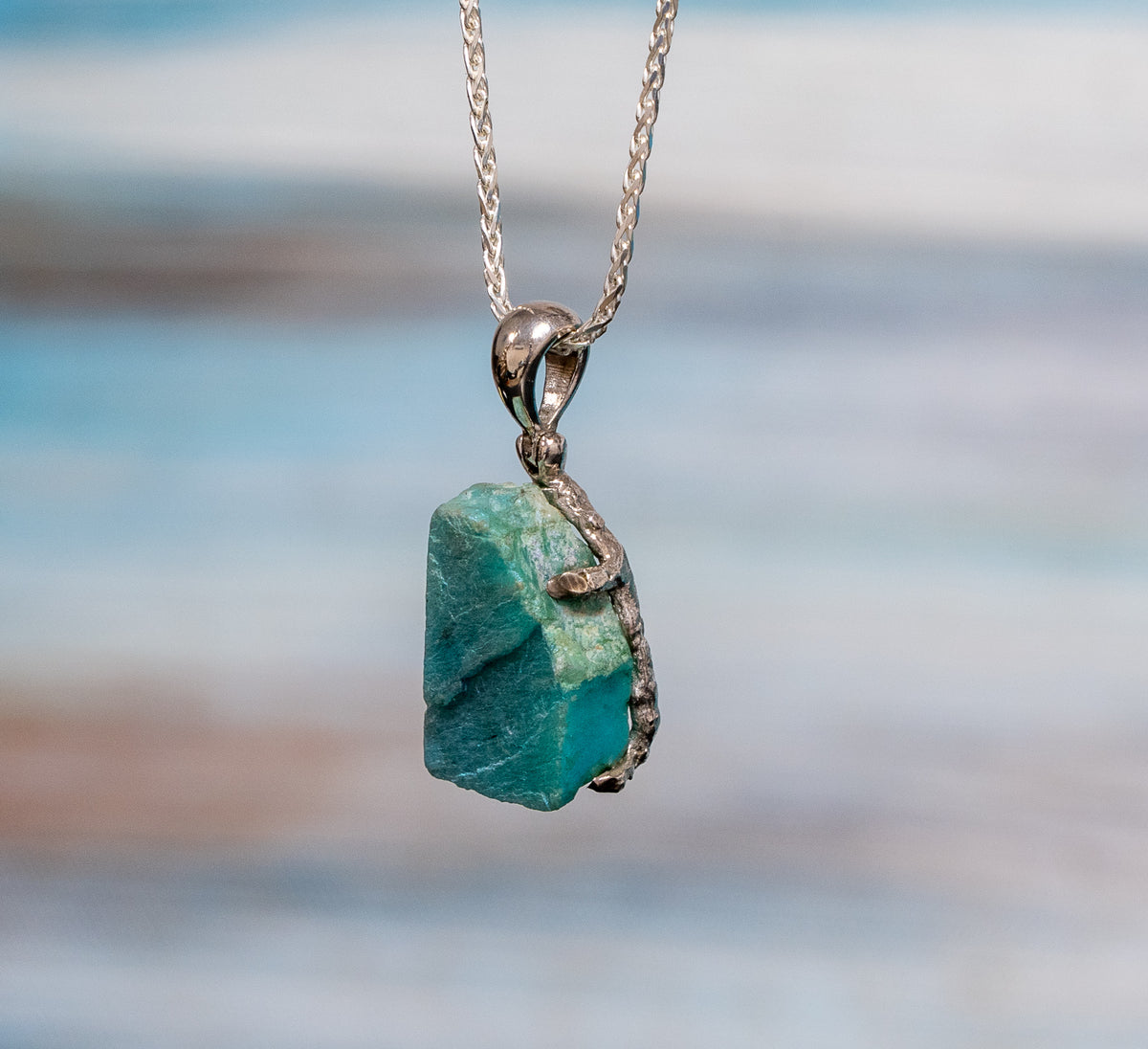 Aura Amazonite Pendant
