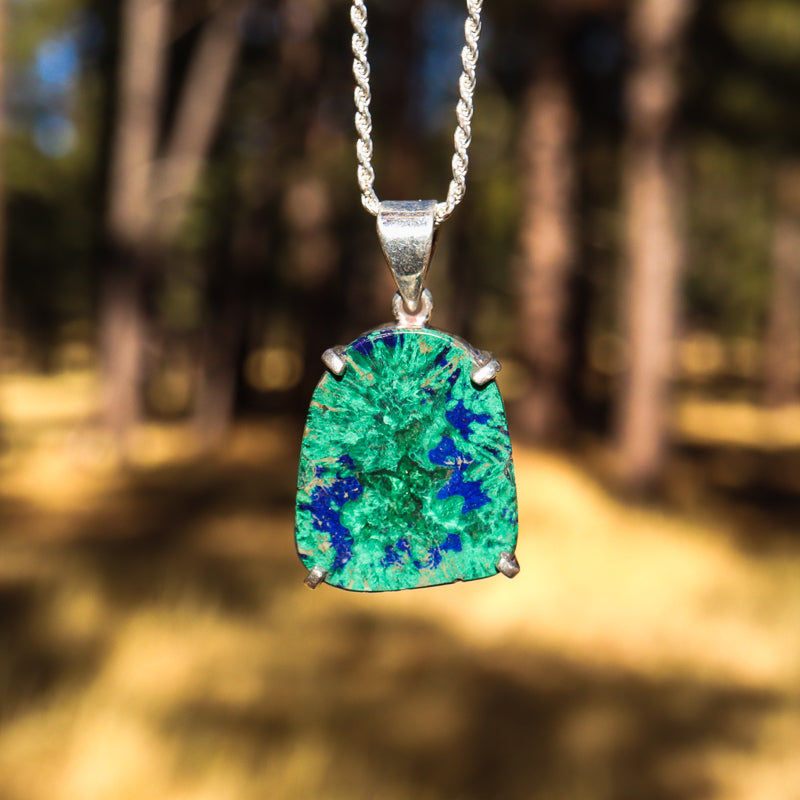 Azurite and Malachite Pendant