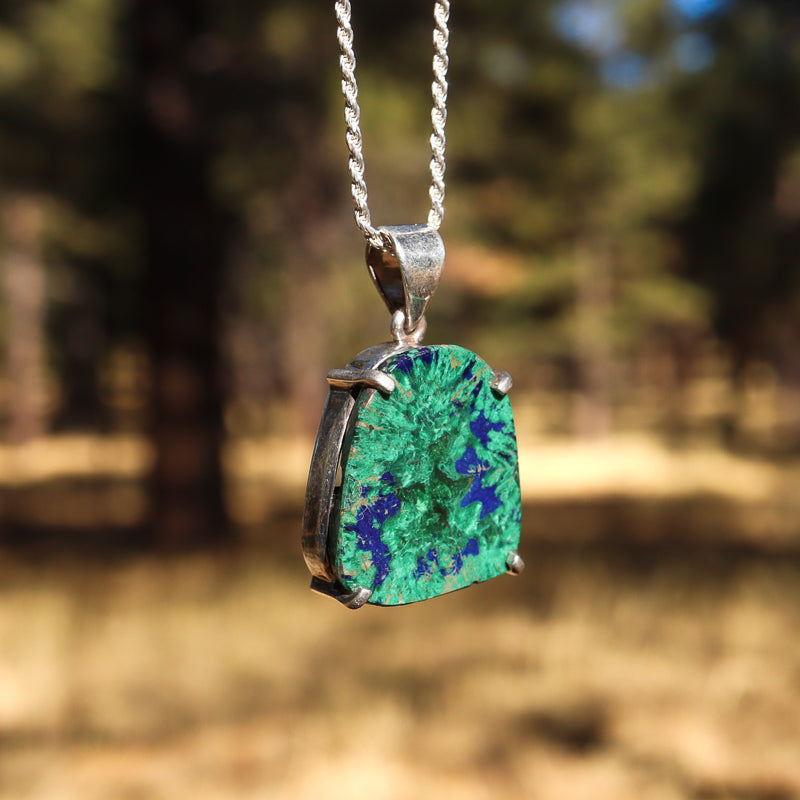 Azurite and Malachite Pendant
