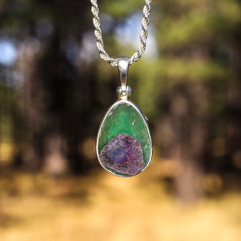 Bi-Color Ruby Pendant