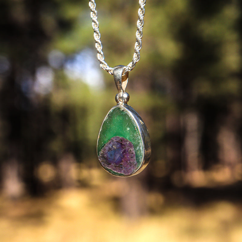 Bi-Color Ruby Pendant