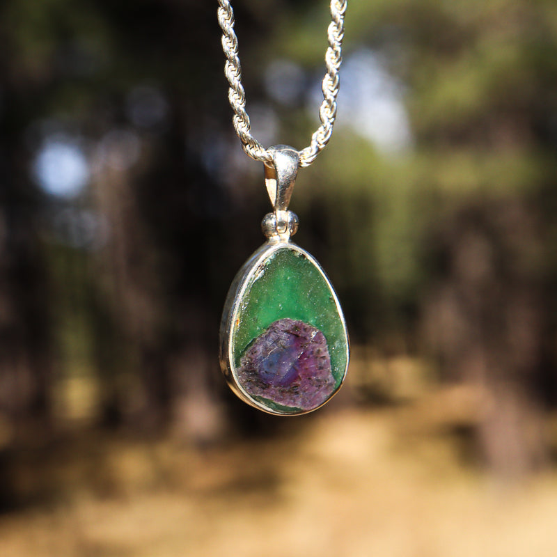 Bi-Color Ruby Pendant