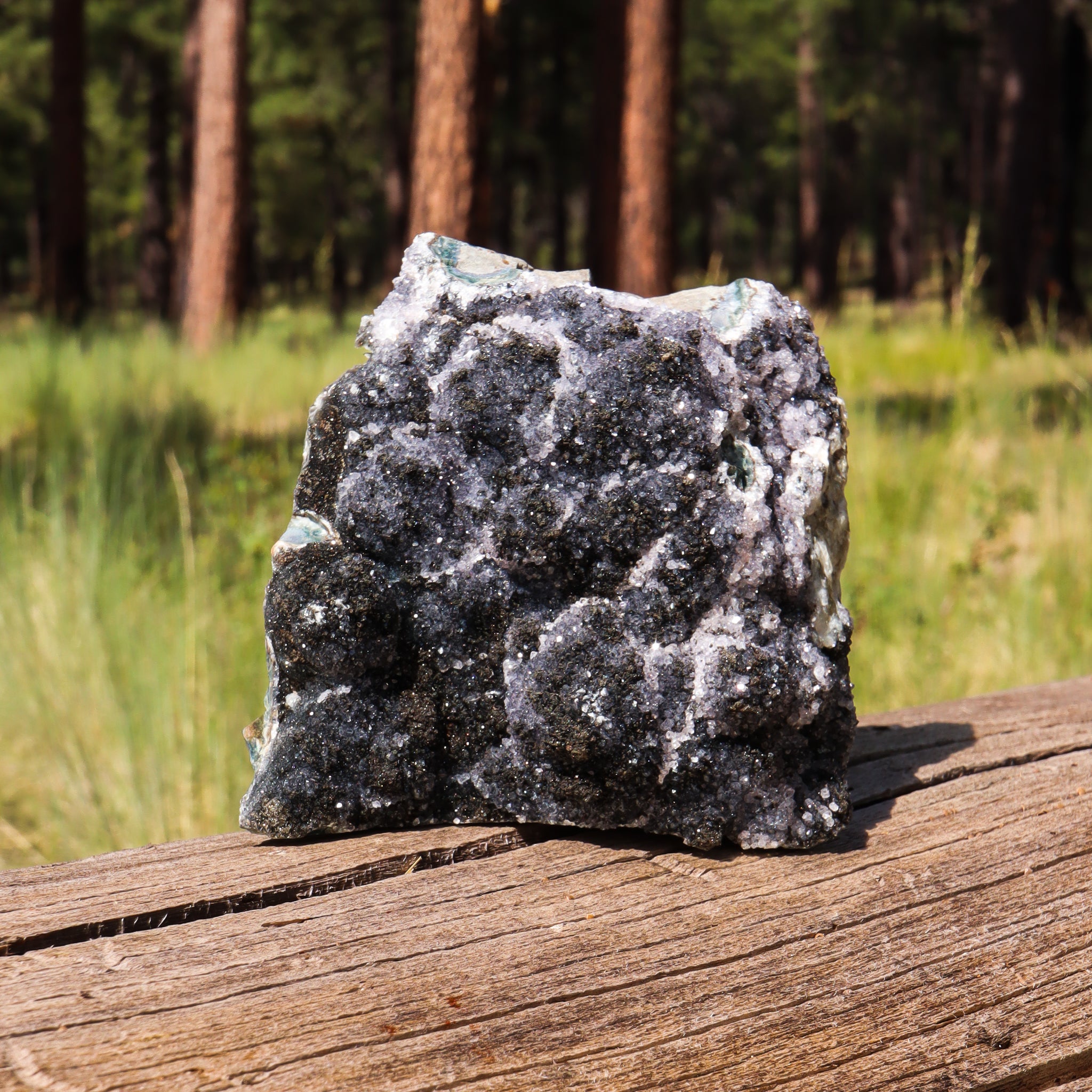 Black Amethyst Geode