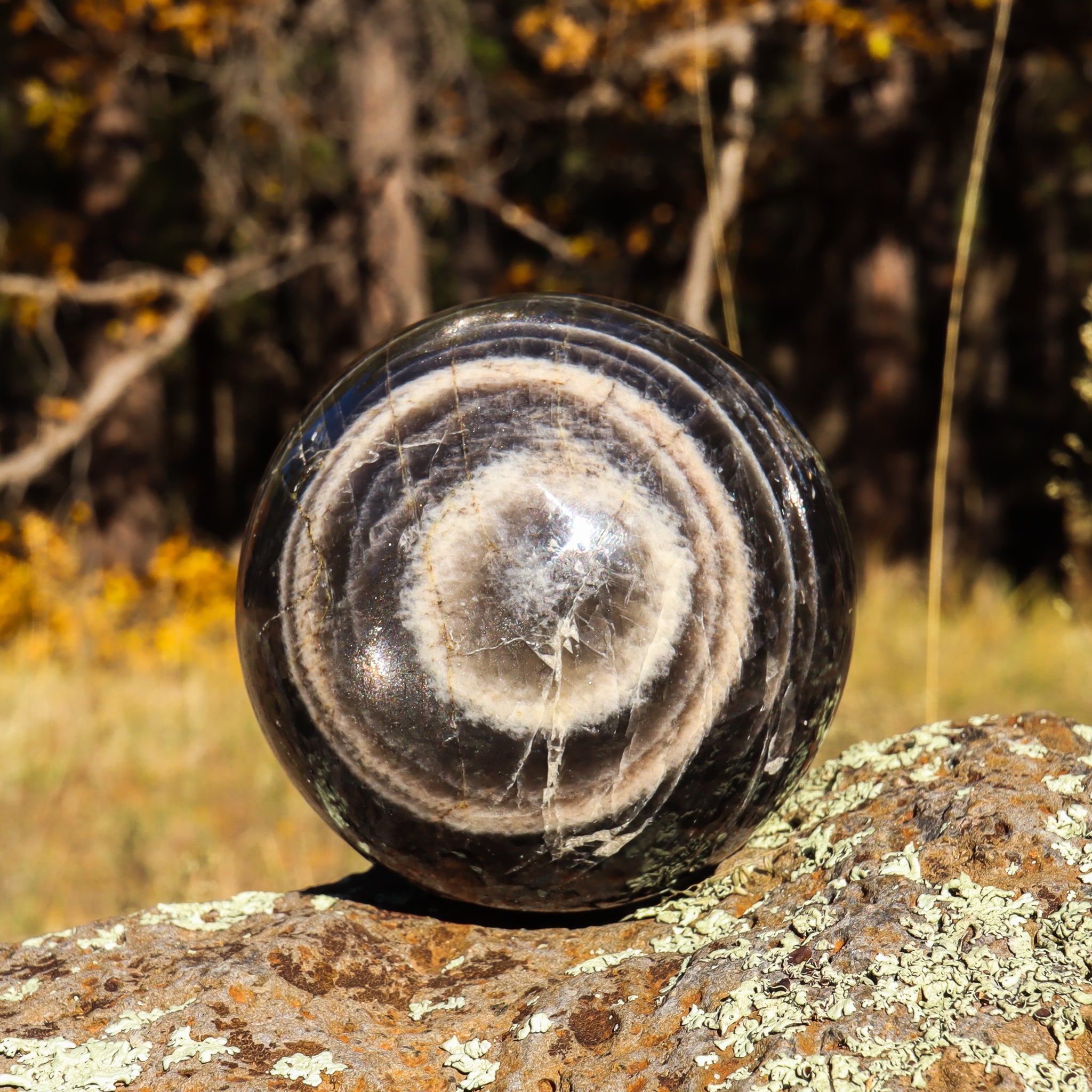Black Moonstone Sphere