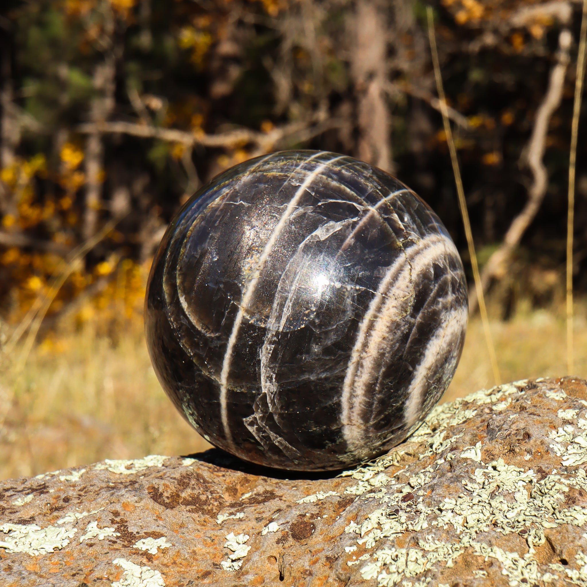 Black Moonstone Sphere