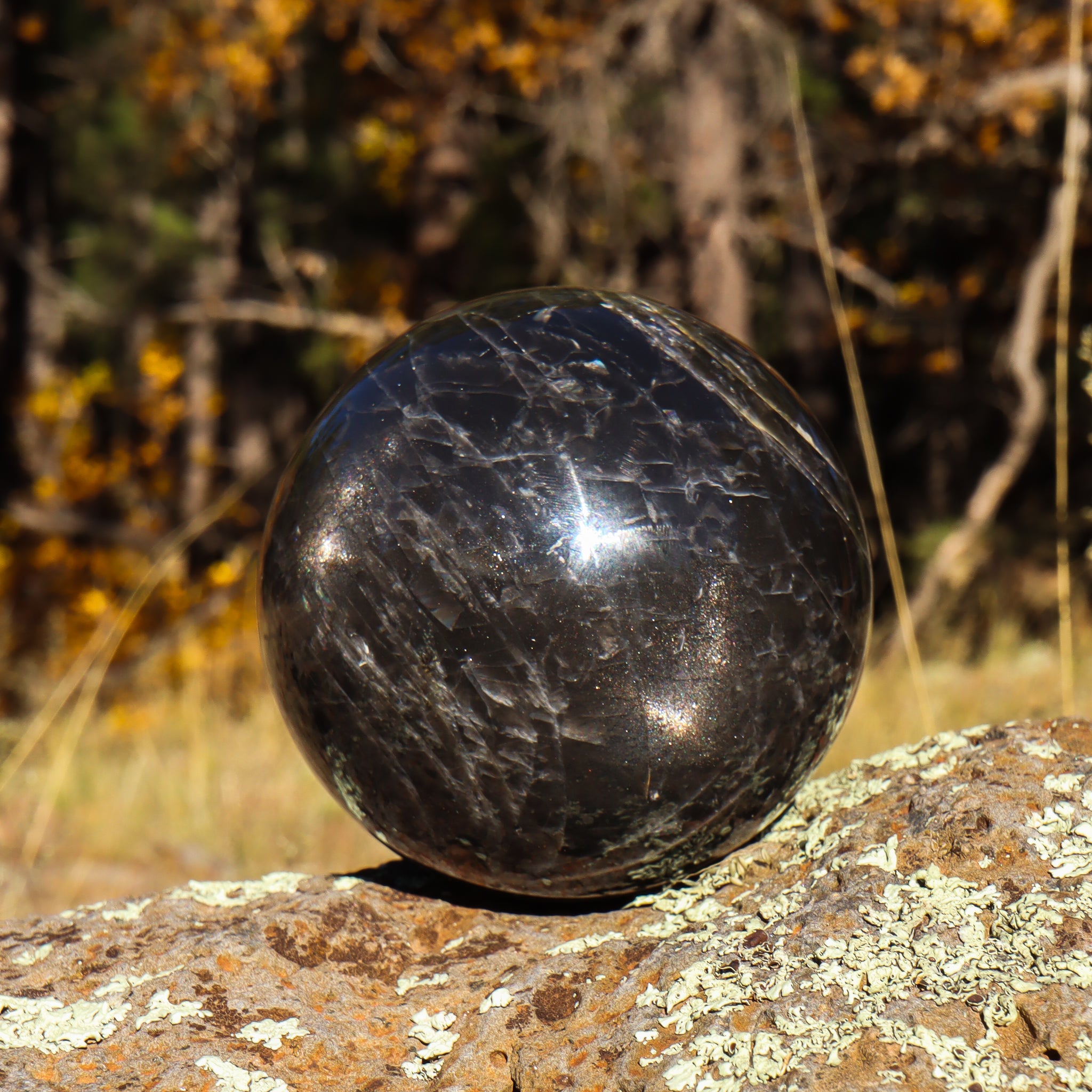Black Moonstone Sphere