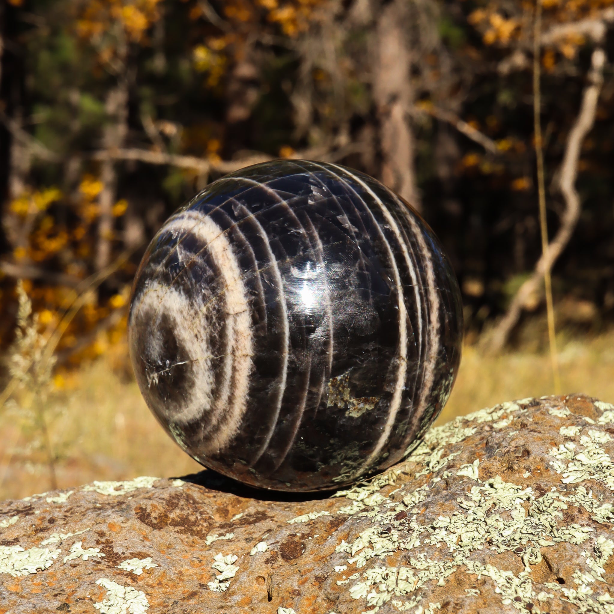 Black Moonstone Sphere