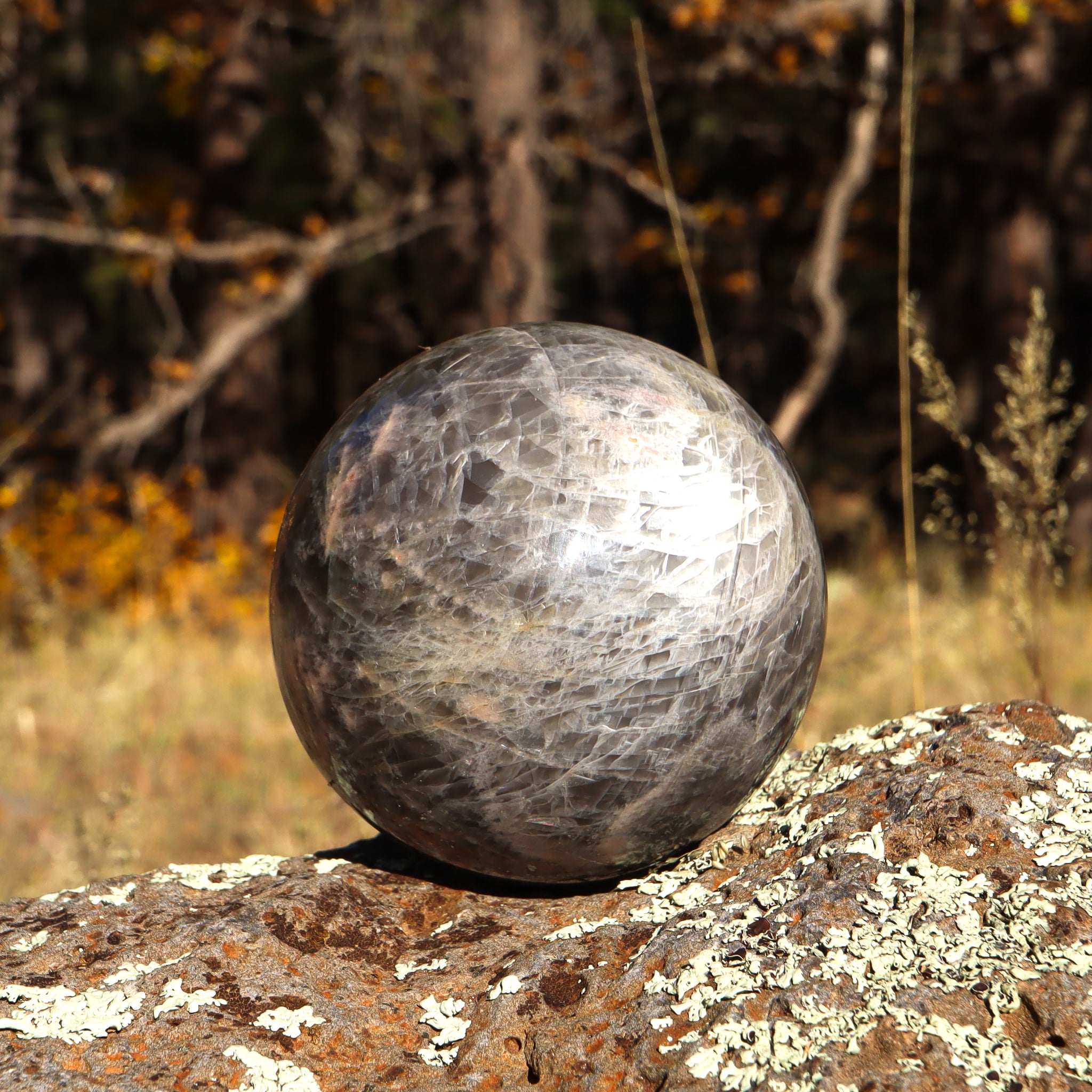 Black Moonstone Sphere