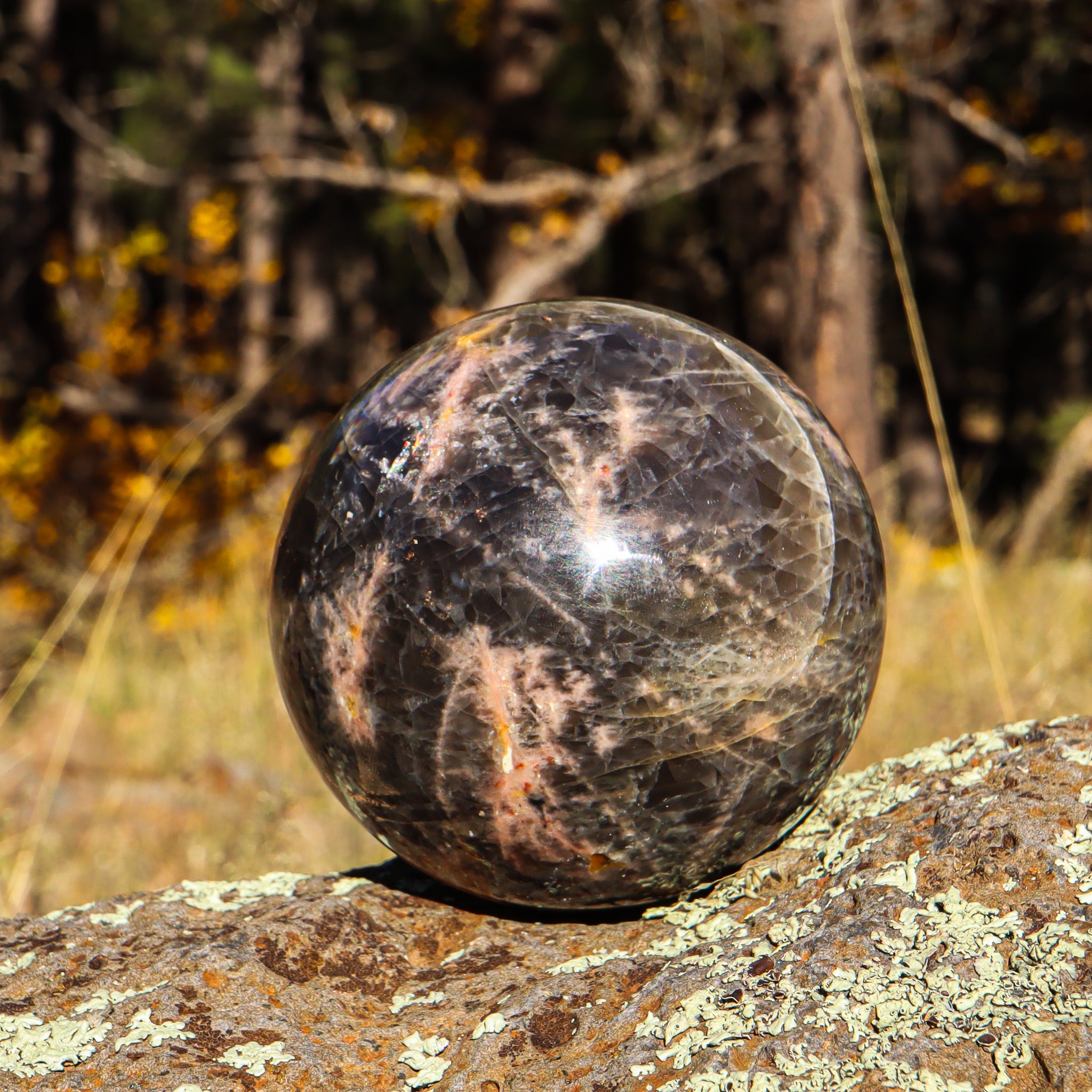 Black Moonstone Sphere