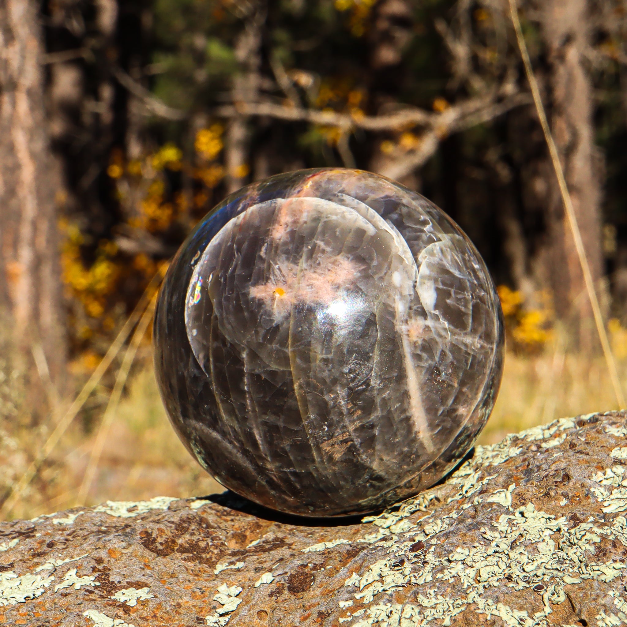 Black Moonstone Sphere