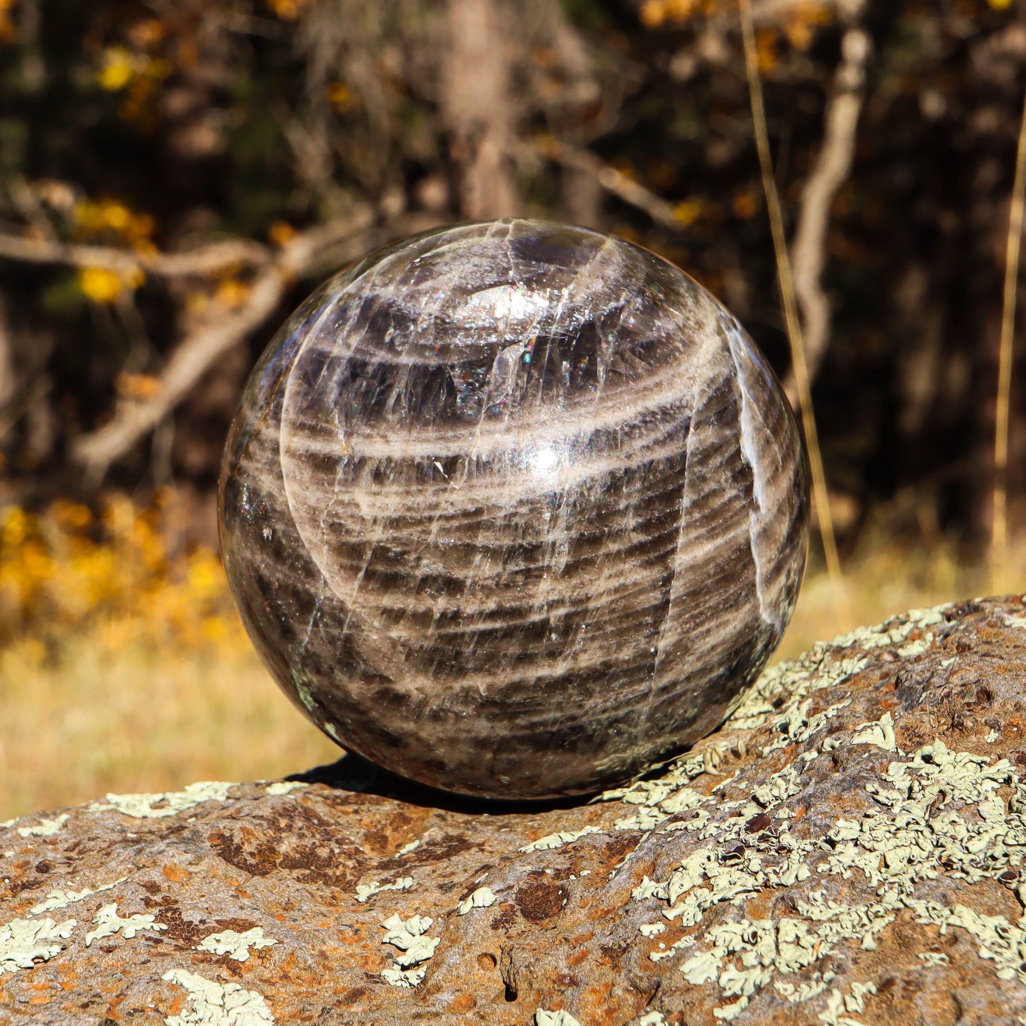 Black Moonstone Sphere