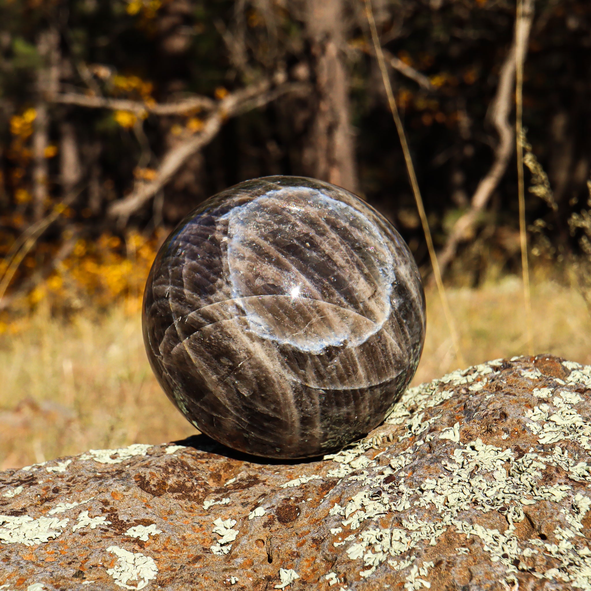 Black Moonstone Sphere