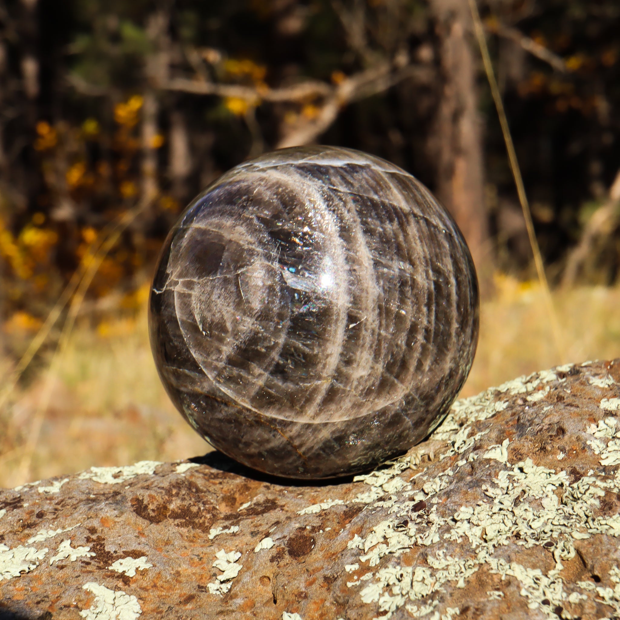 Black Moonstone Sphere