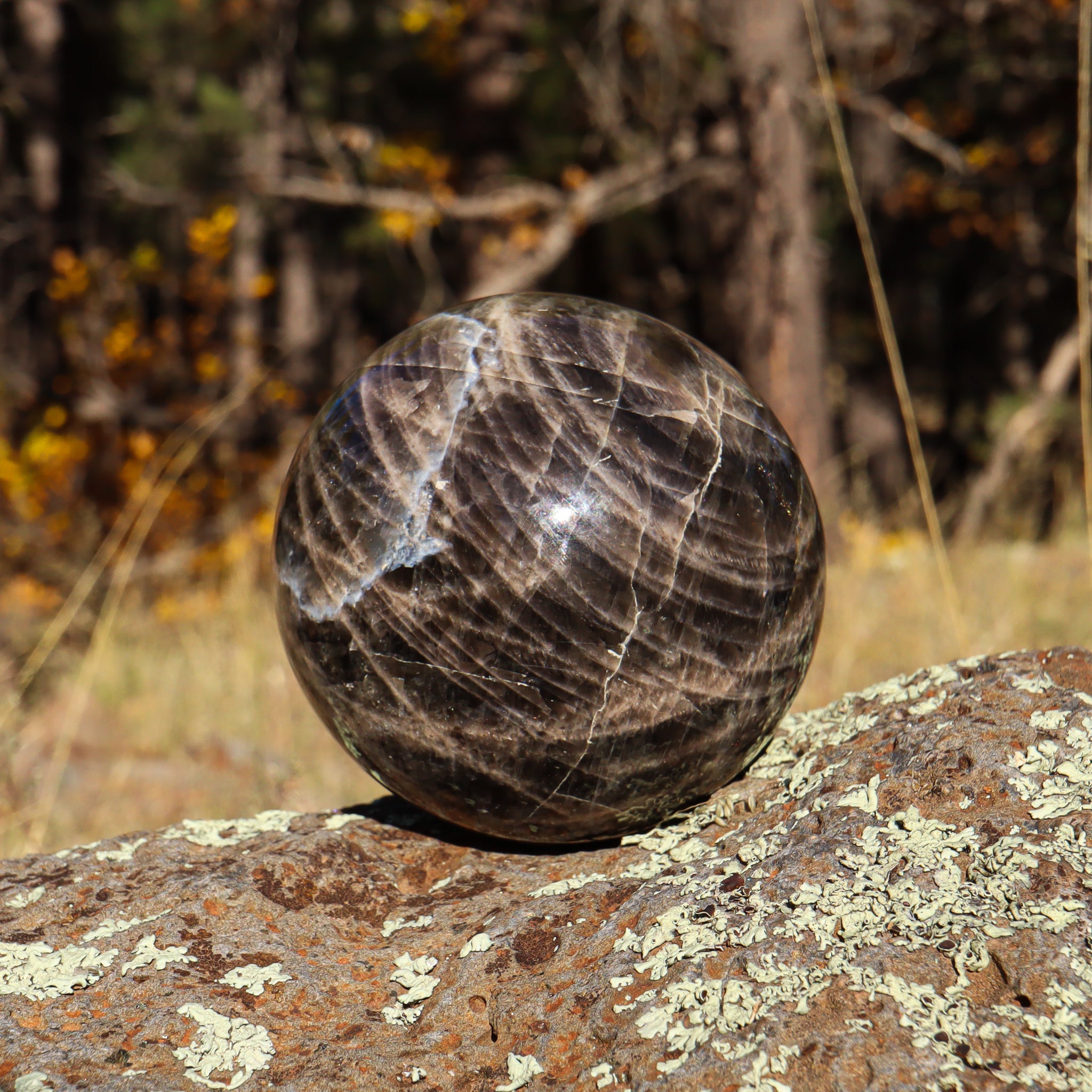 Black Moonstone Sphere