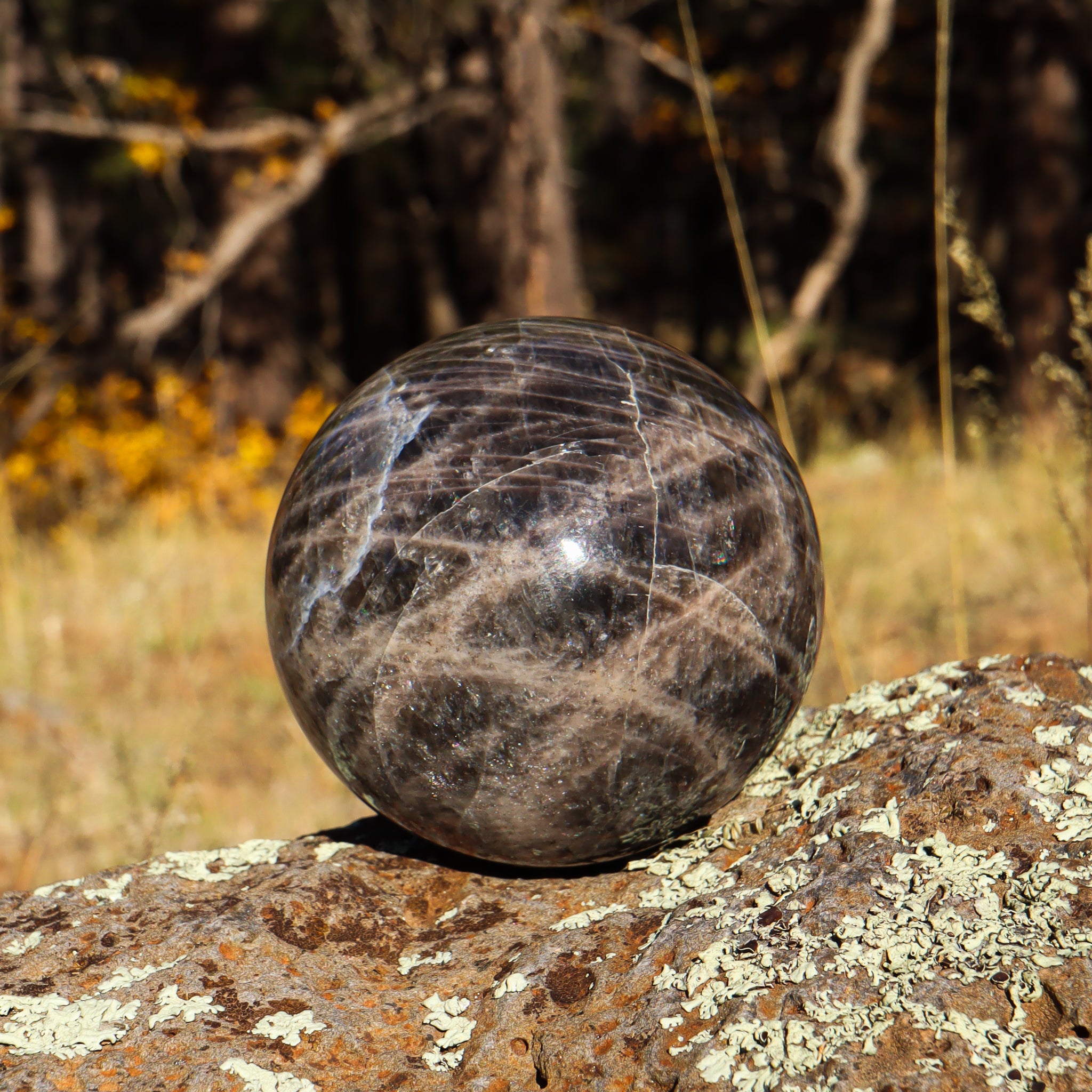 Black Moonstone Sphere