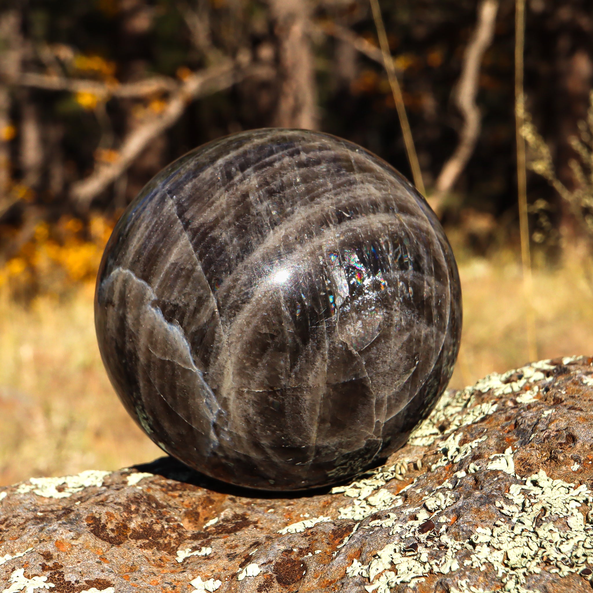 Black Moonstone Sphere