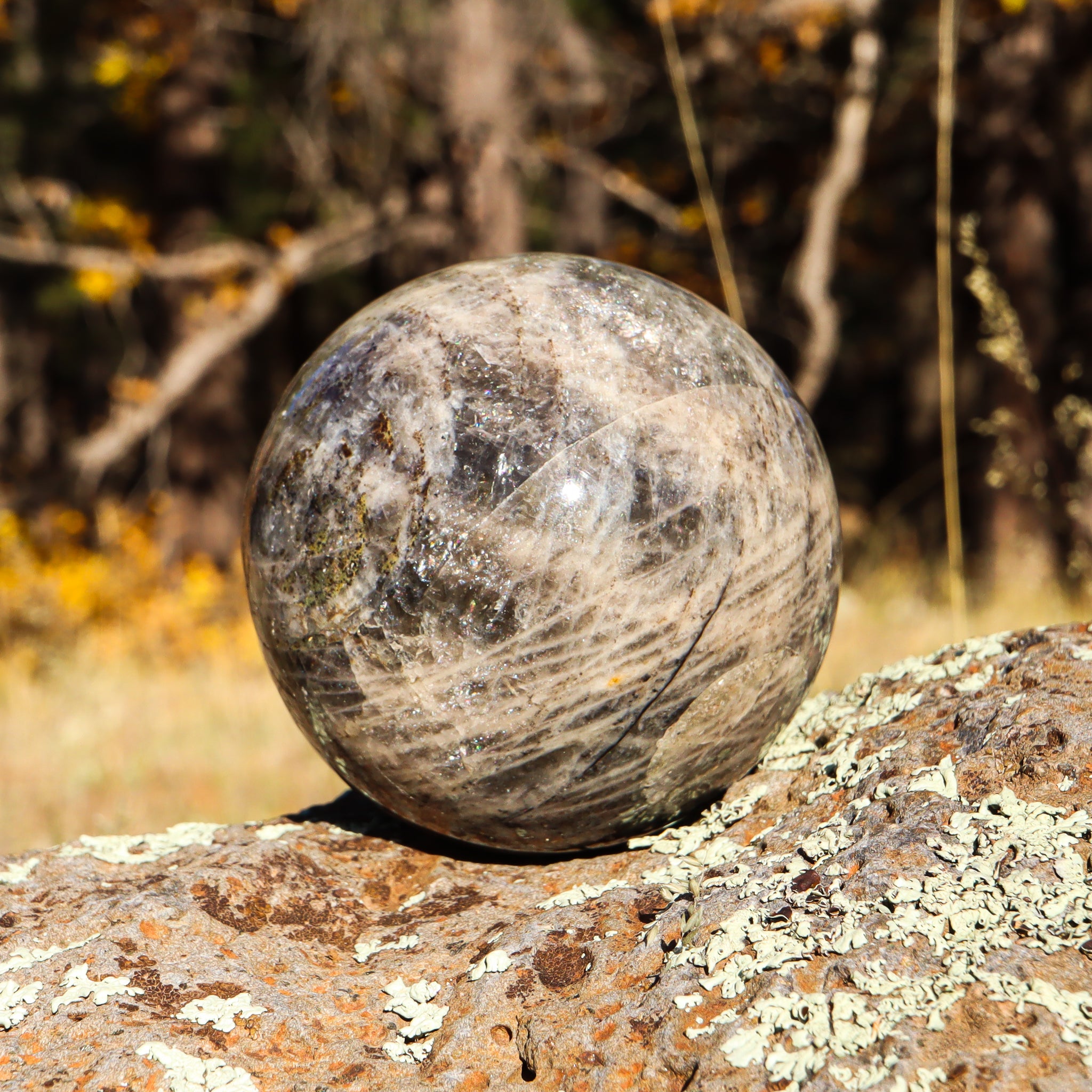 Black Moonstone Sphere