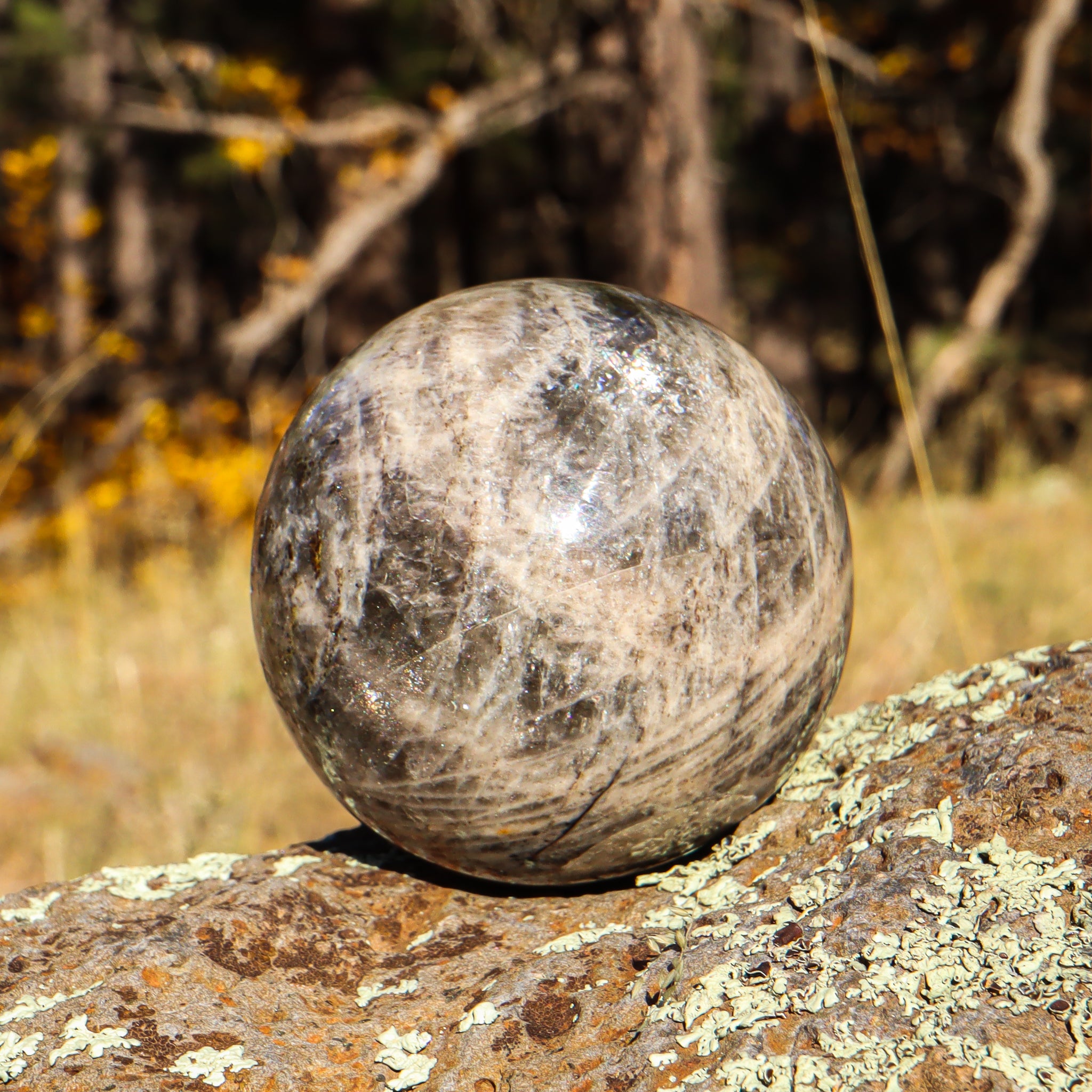 Black Moonstone Sphere