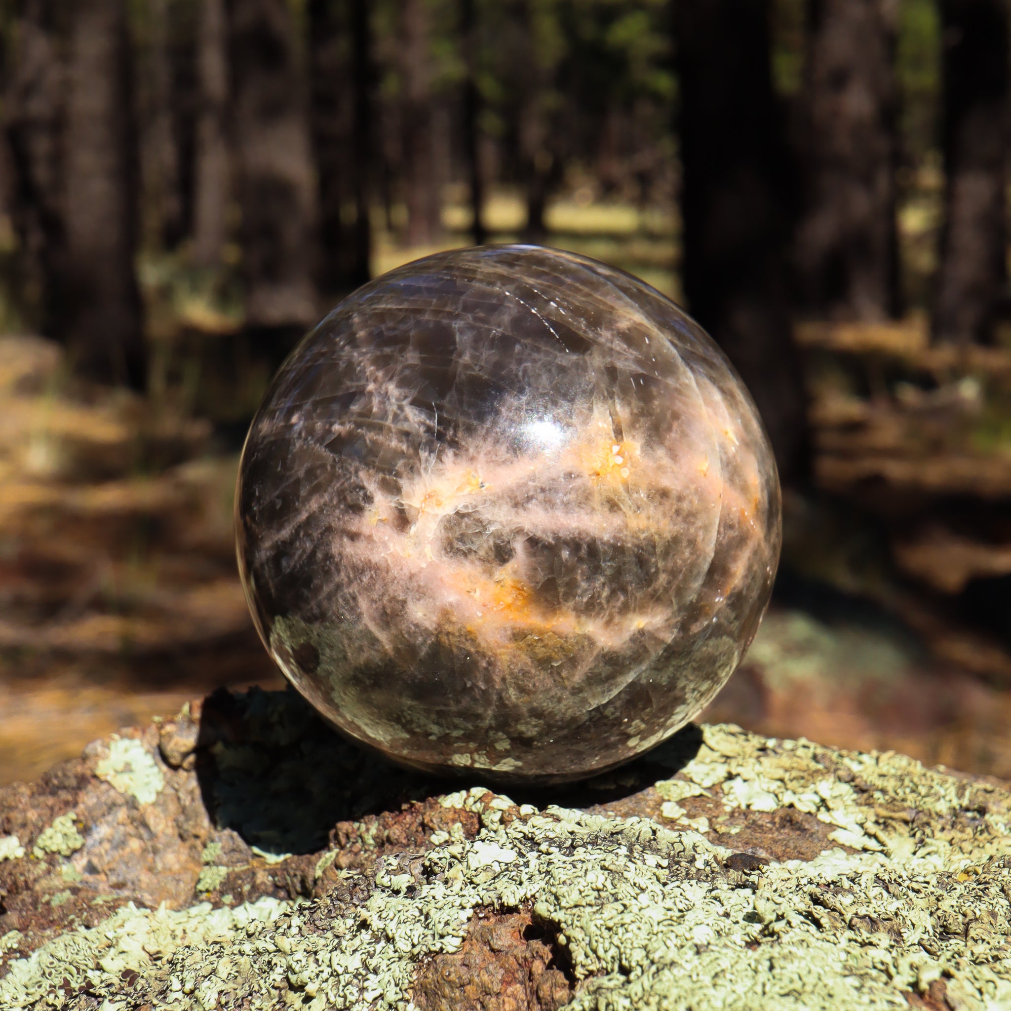 Black Moonstone Sphere