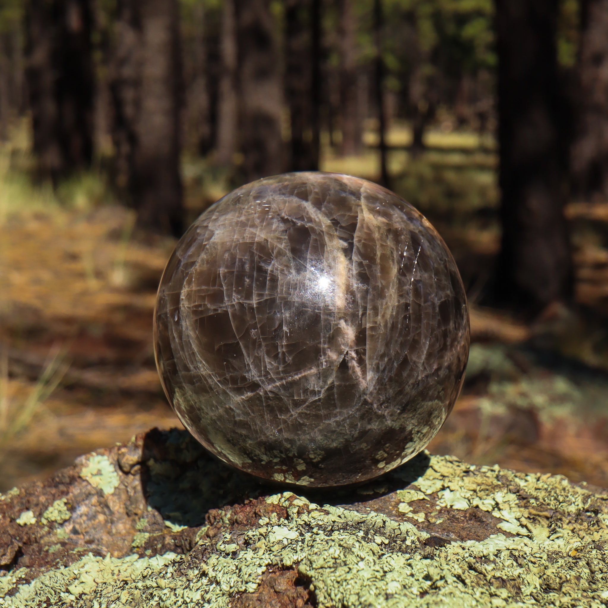 Black Moonstone Sphere