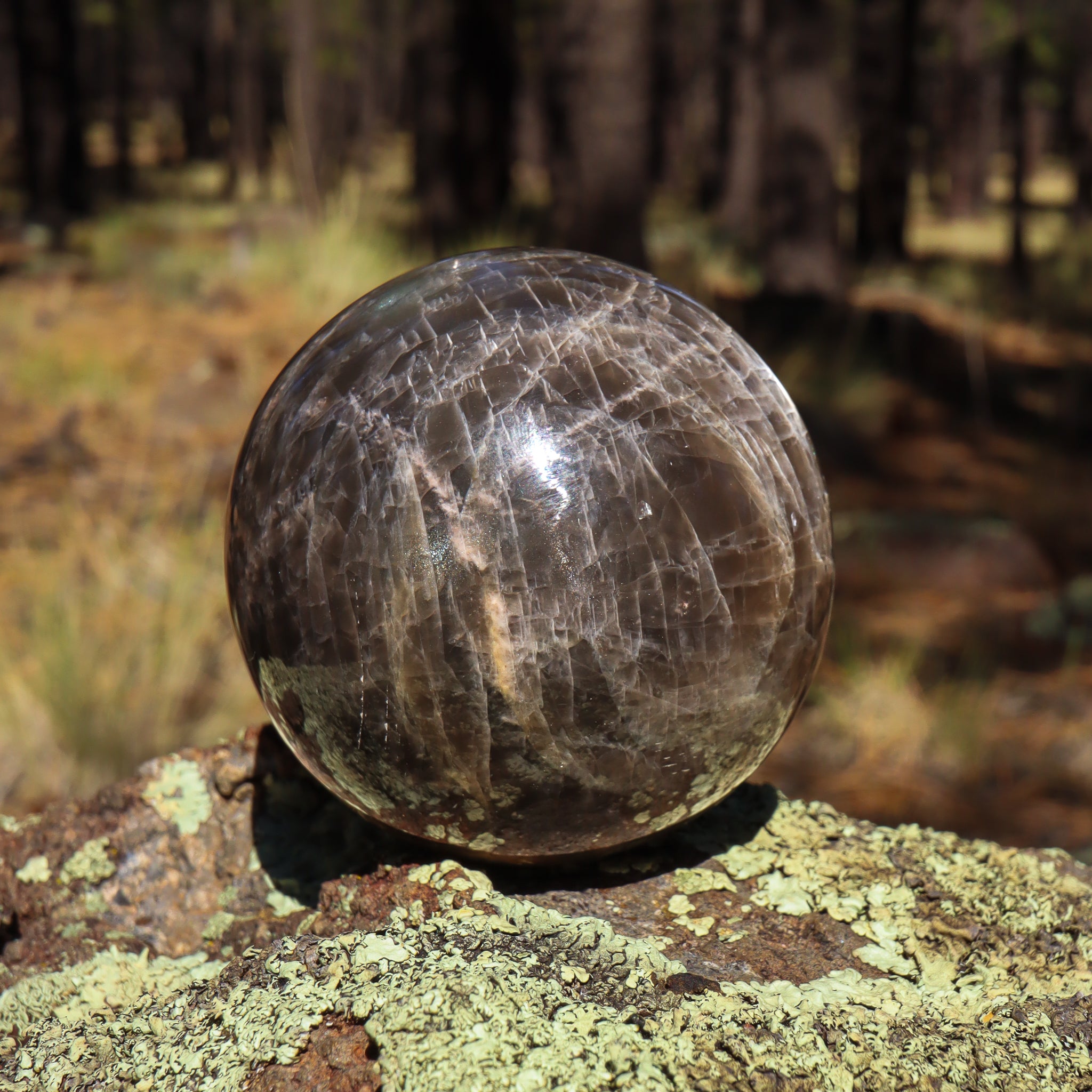 Black Moonstone Sphere