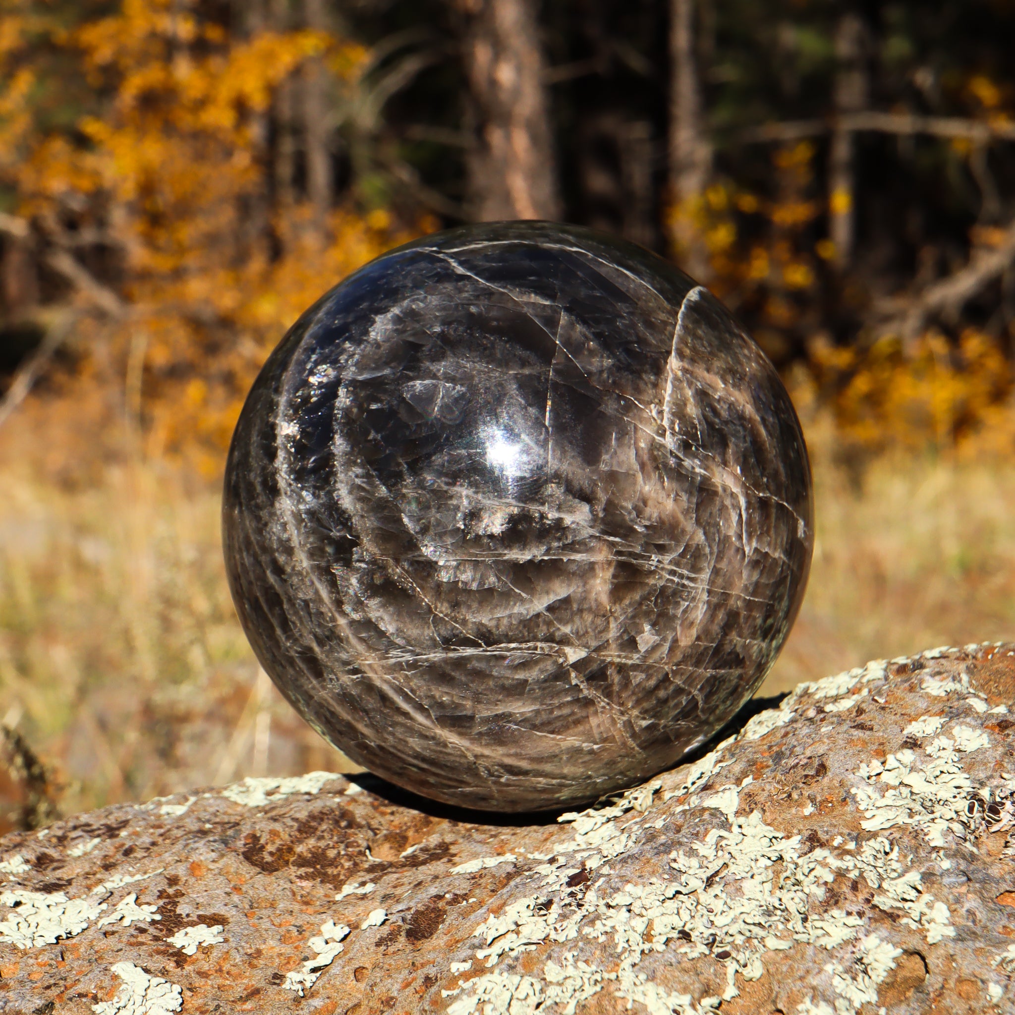 Black Moonstone Sphere