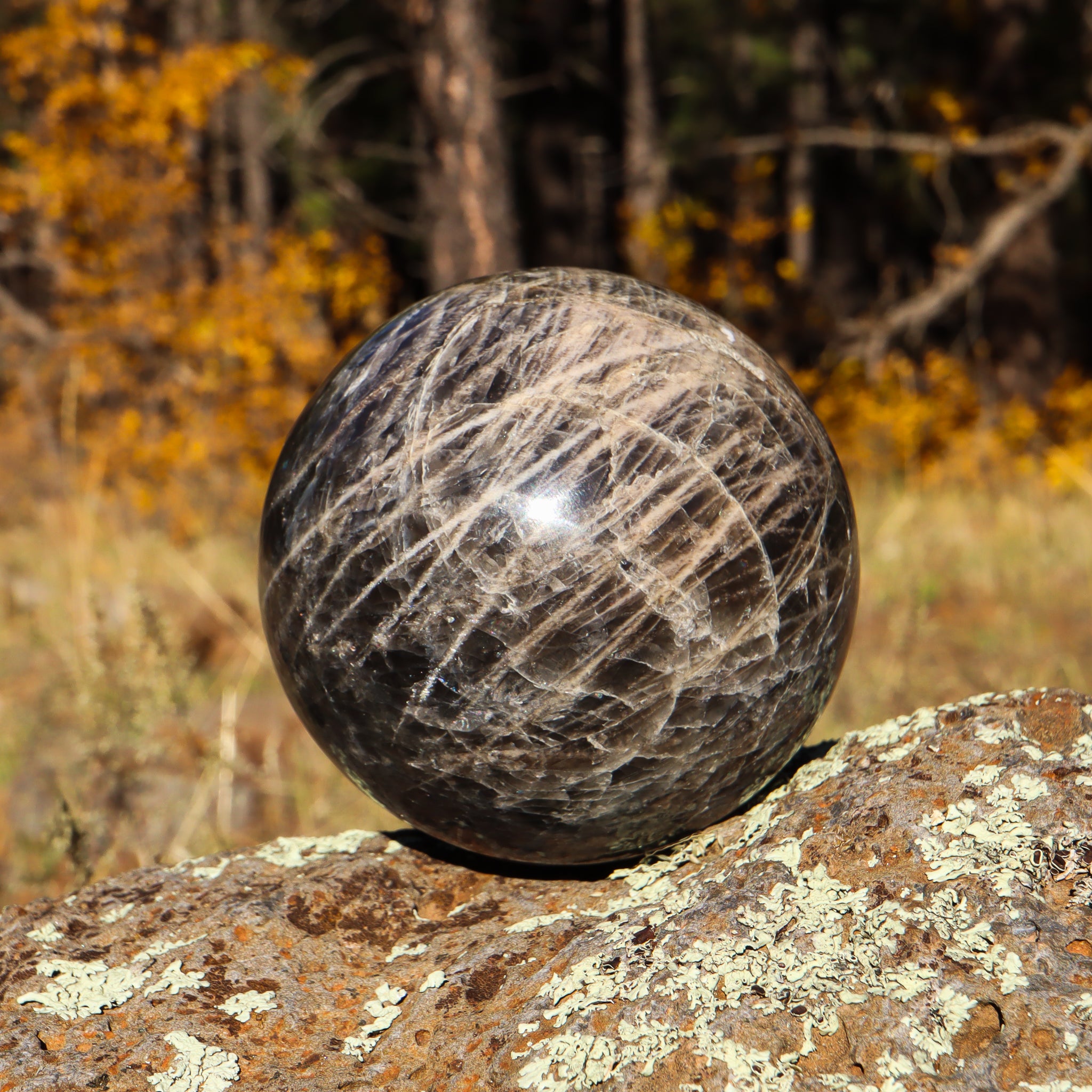 Black Moonstone Sphere