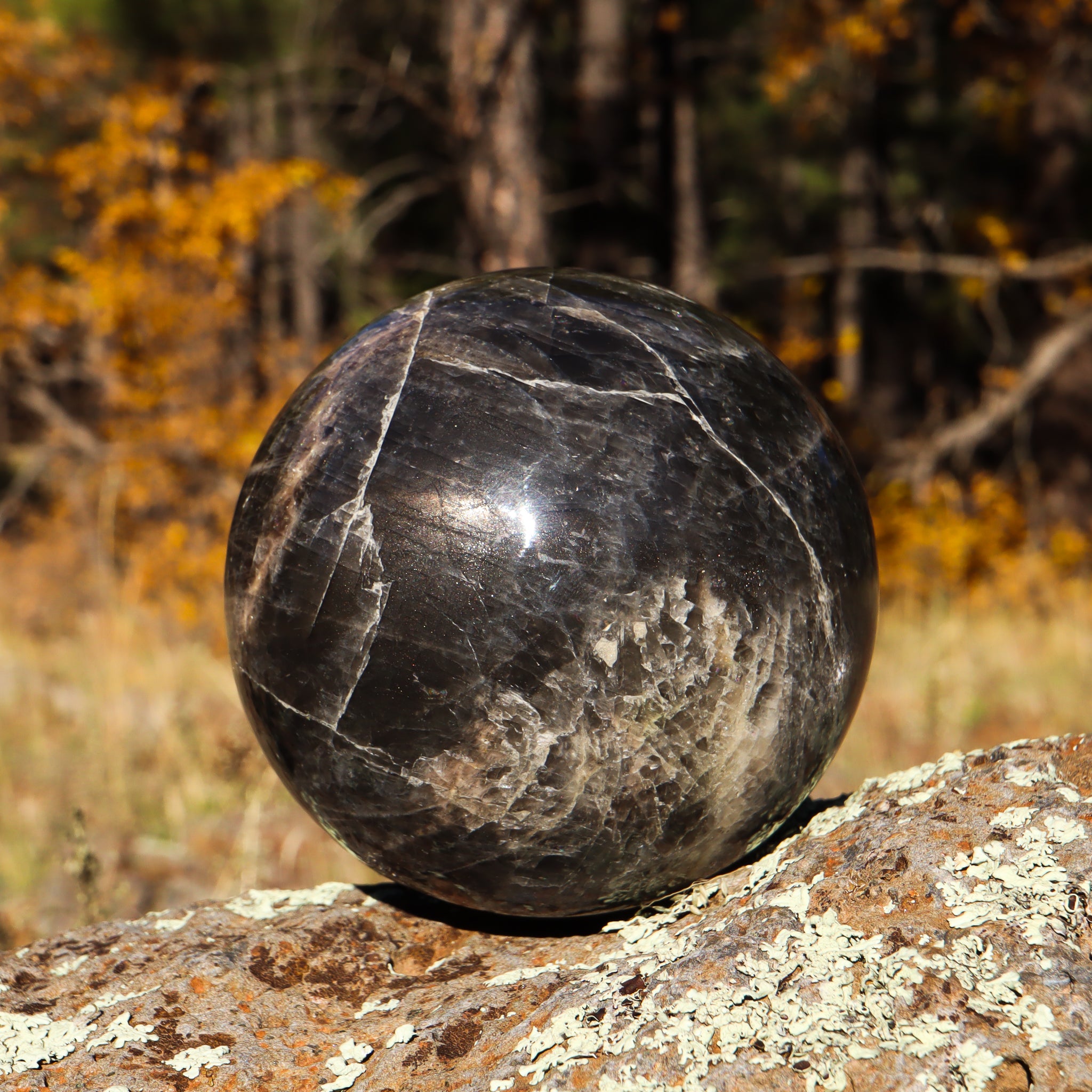 Black Moonstone Sphere