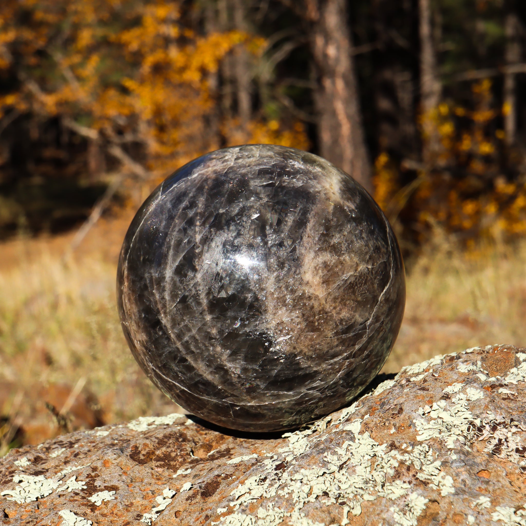 Black Moonstone Sphere