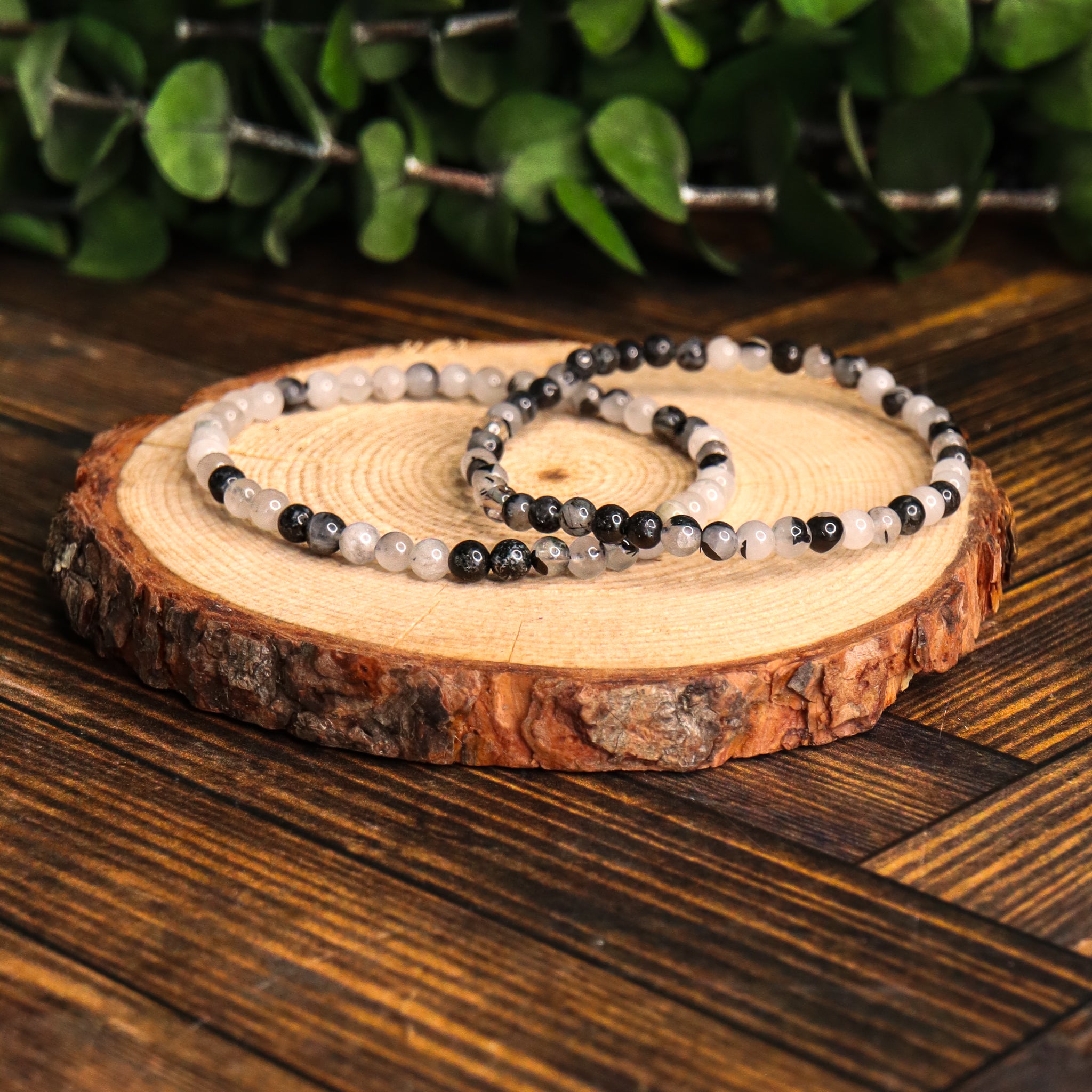 Tourmalinated Quartz Bracelet