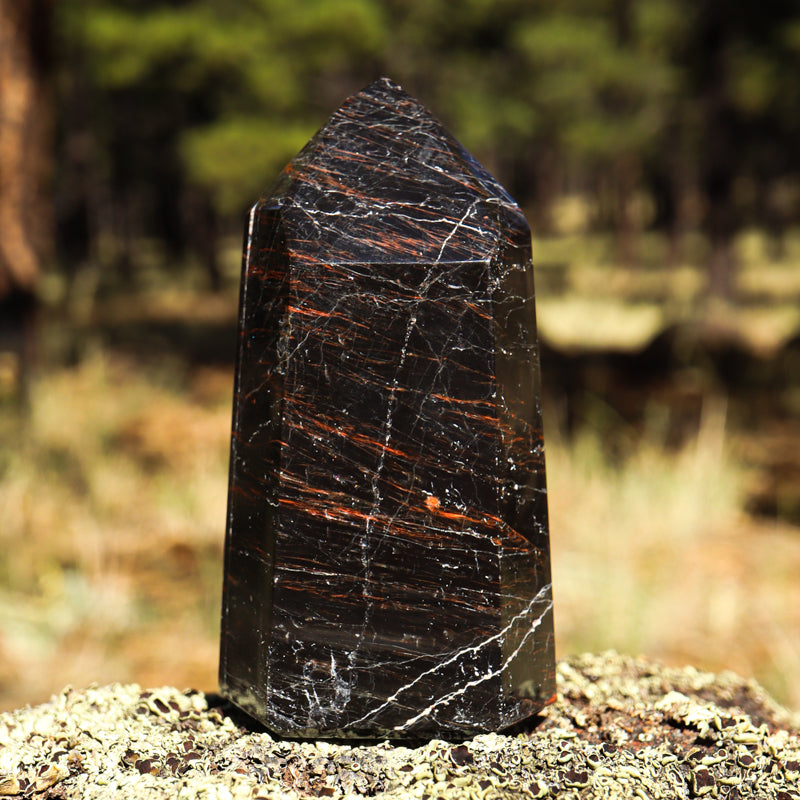 Pure black tourmaline hotsell