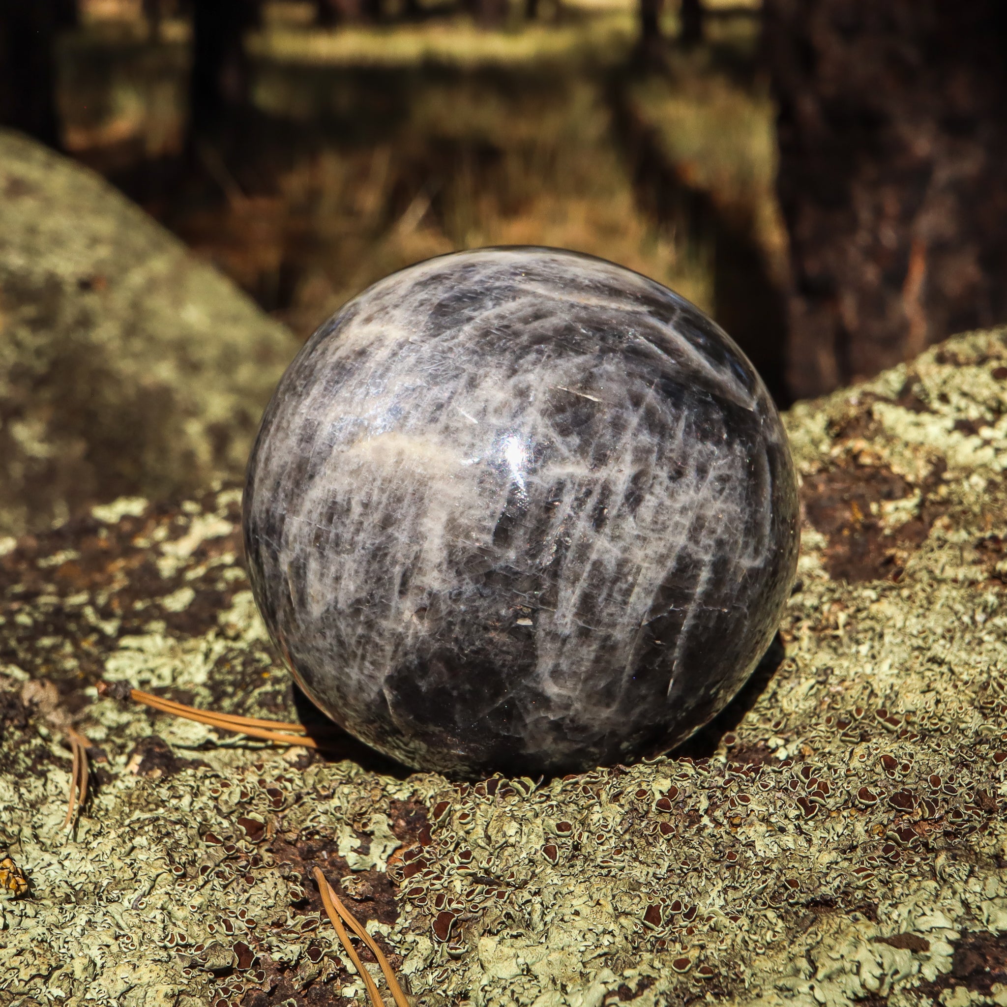 Black Moonstone Sphere