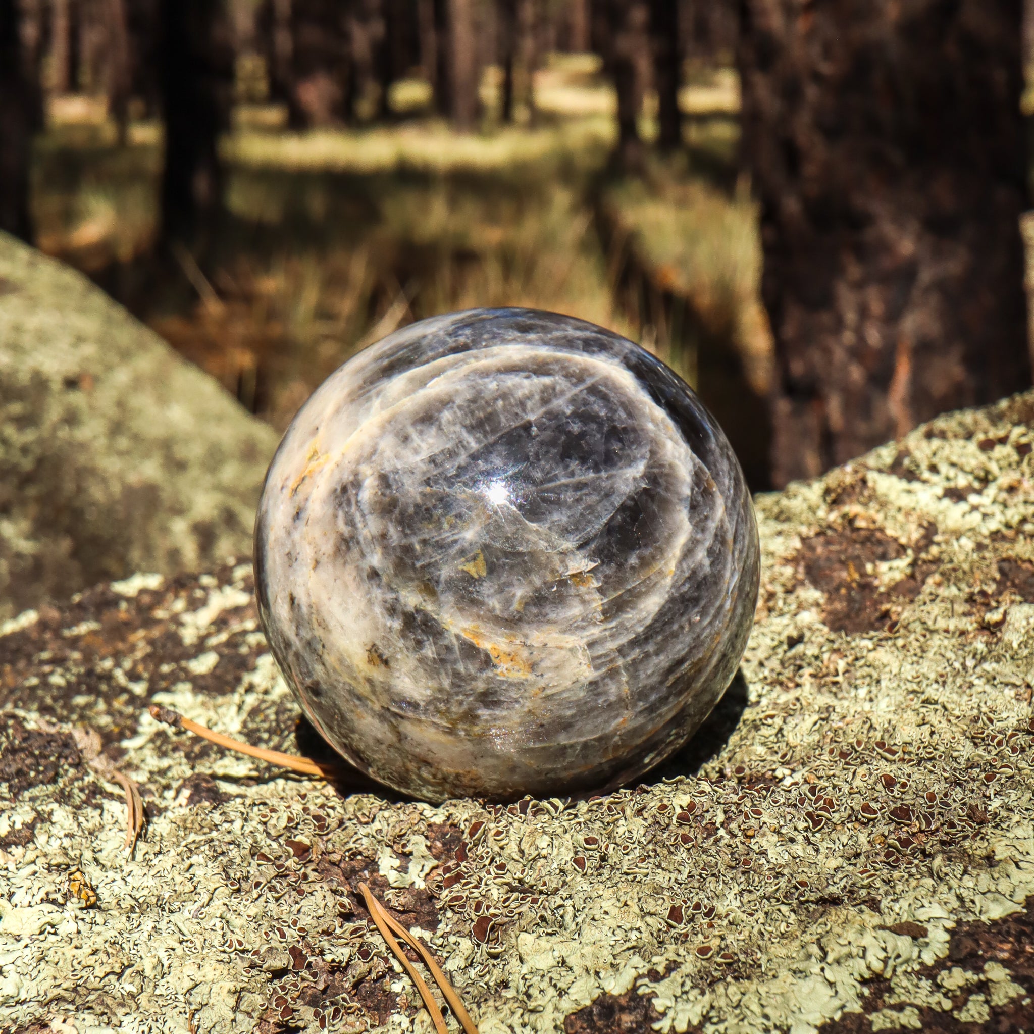 Black Moonstone Sphere