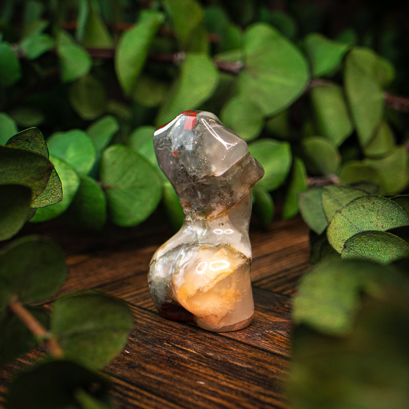 Bloodstone Goddess Bust