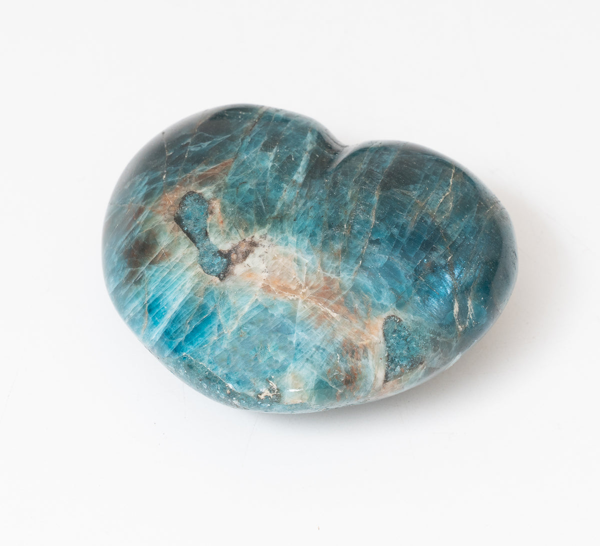 Blue Apatite Heart