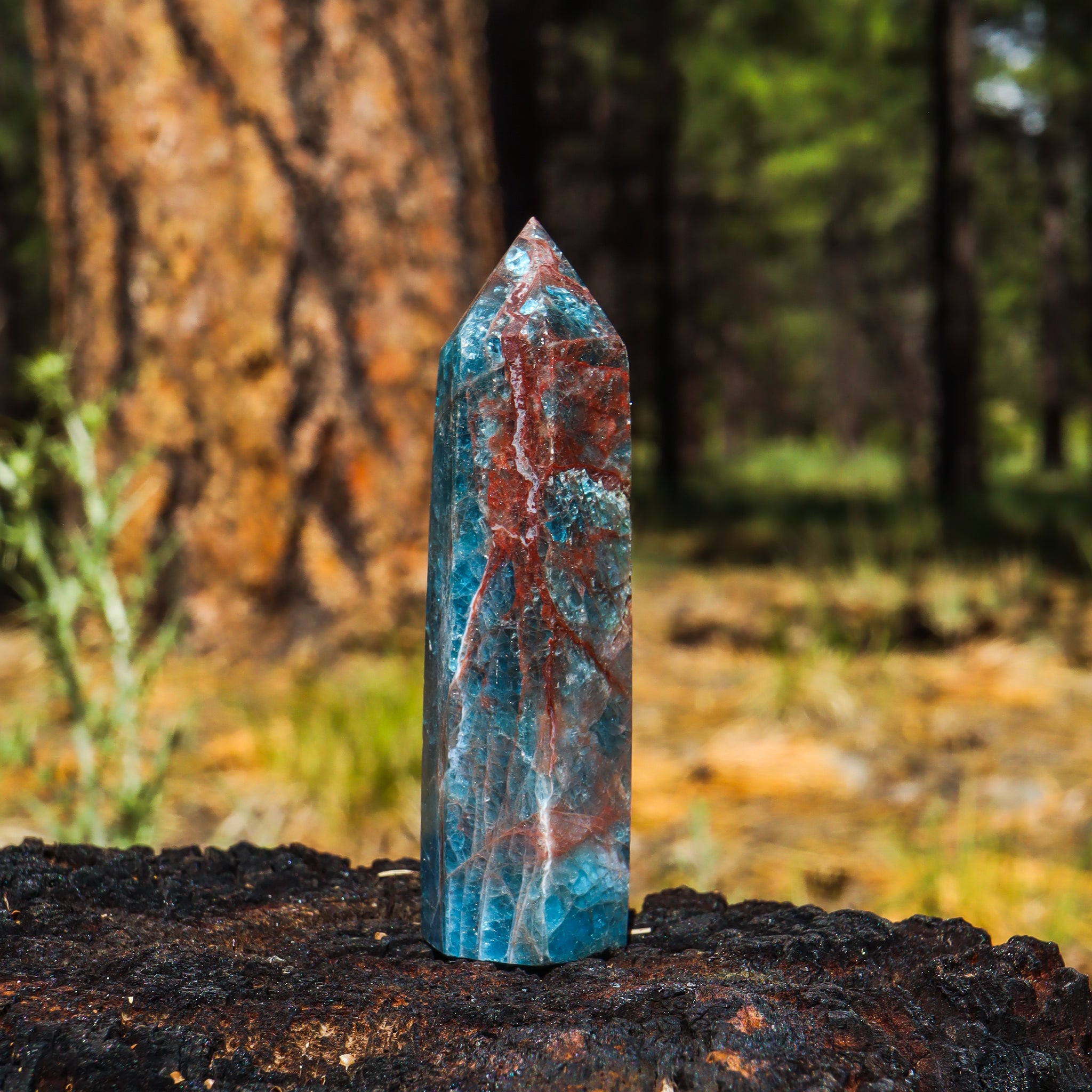 Blue Apatite Point