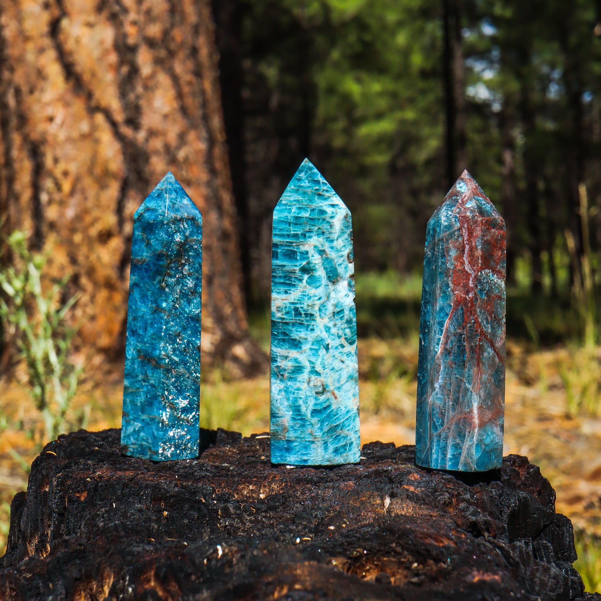 Blue Apatite Point