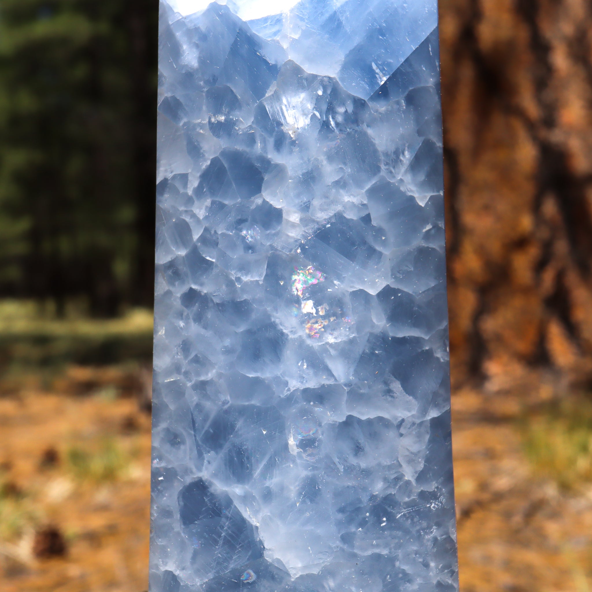 Blue Calcite Point