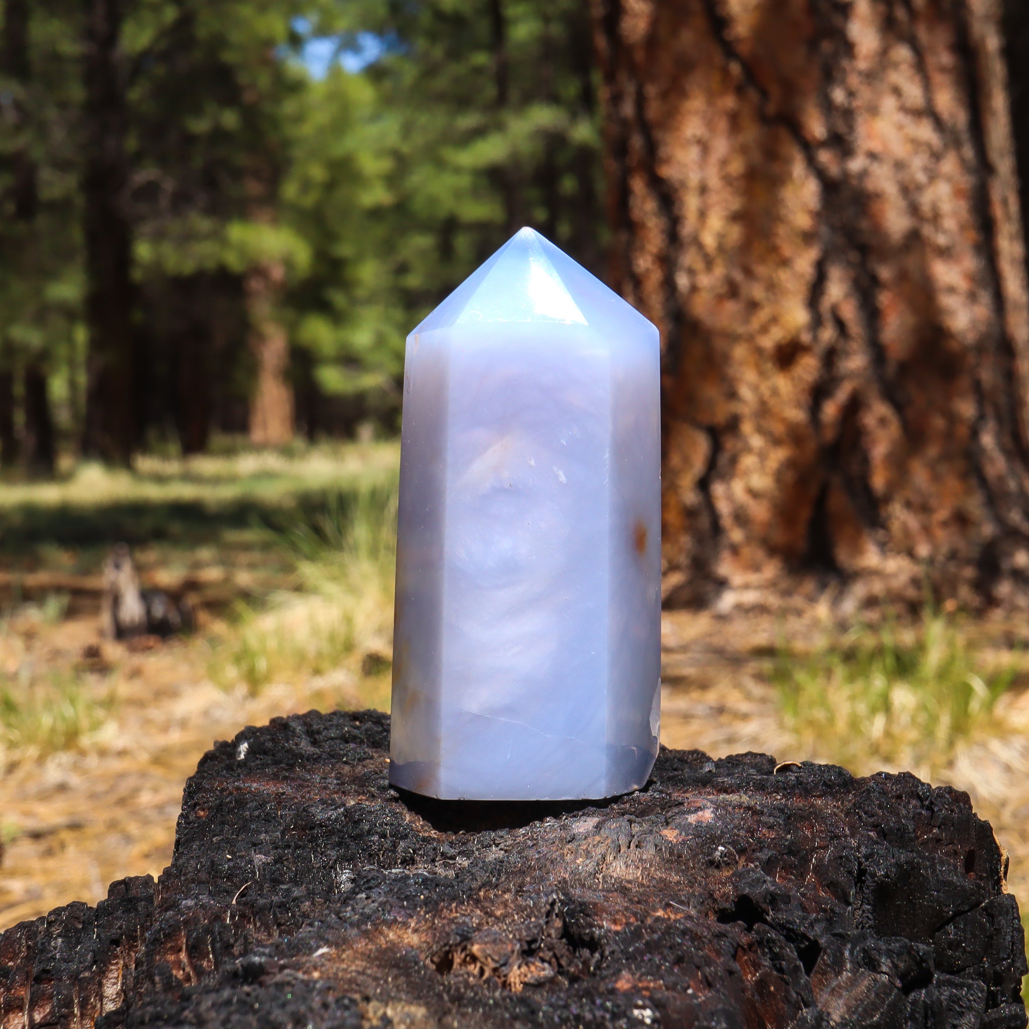 Blue Chalcedony Point