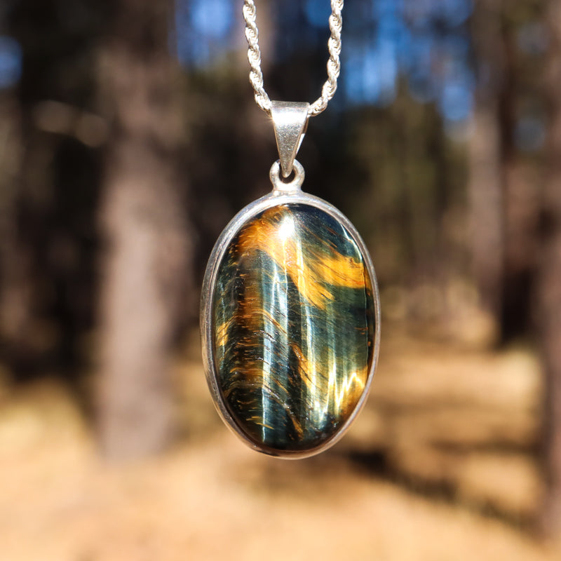 Blue Tiger's Eye Pendant