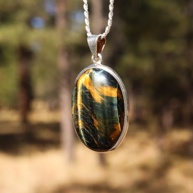 Blue Tiger's Eye Pendant