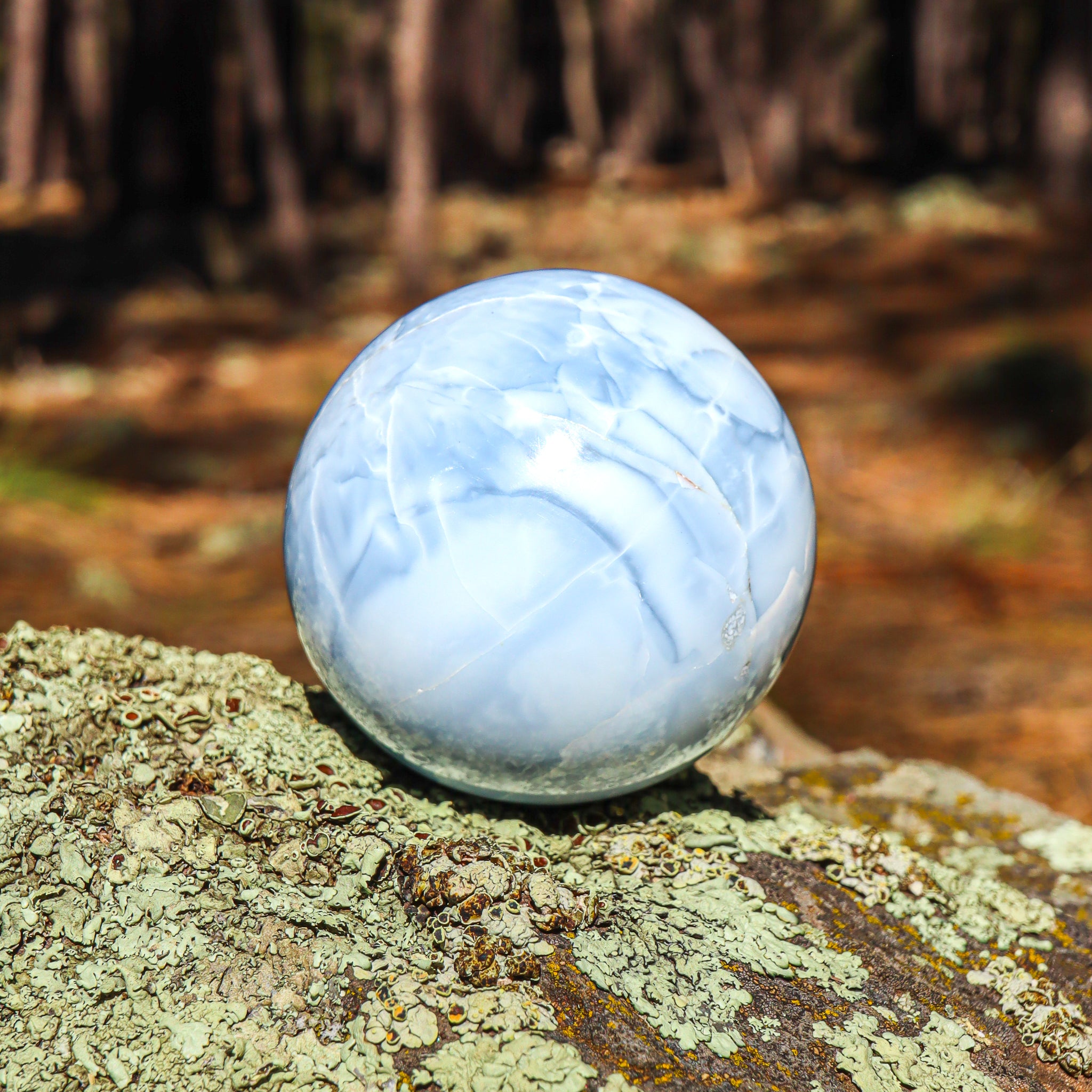 Blue Opal Sphere