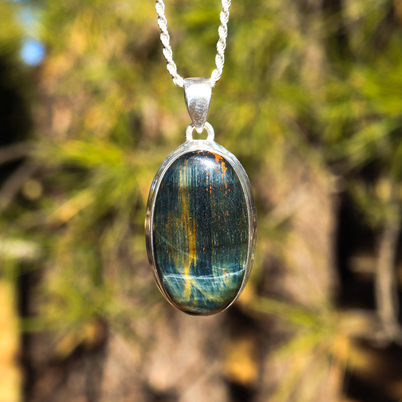 Blue Tiger's Eye Pendant
