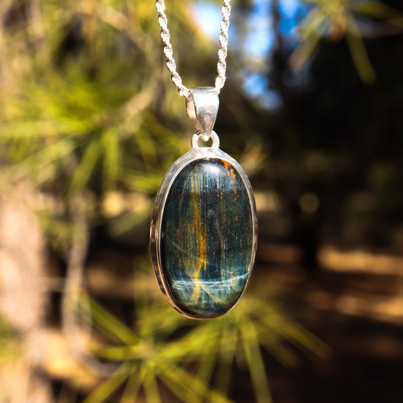 Blue Tiger's Eye Pendant