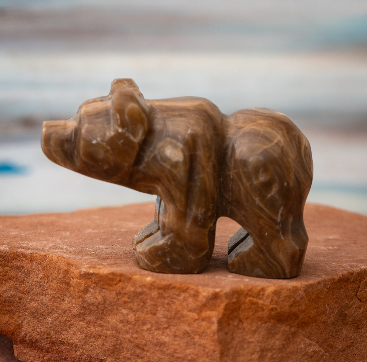 Brown Aragonite Bear